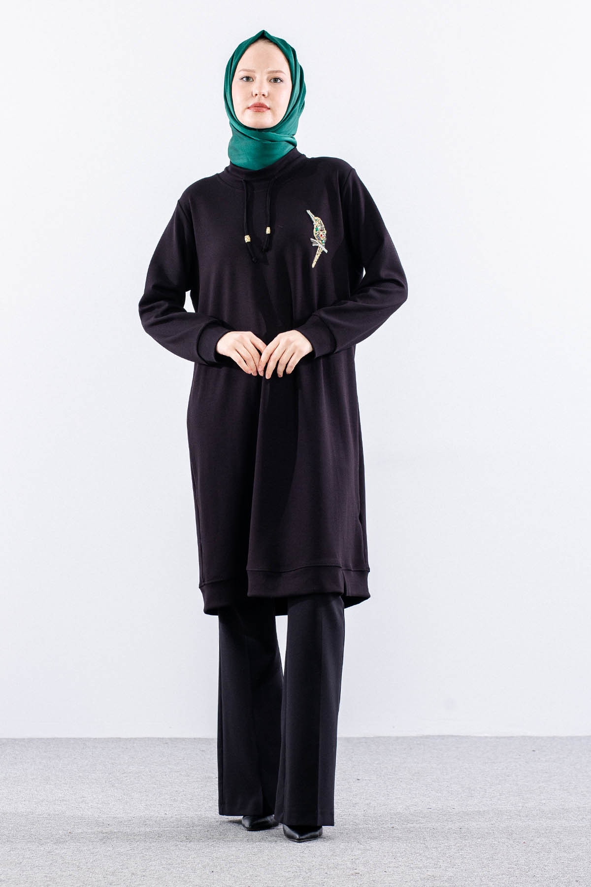 10911-010 Tunik 40-42-44-46 - Siyah - 1