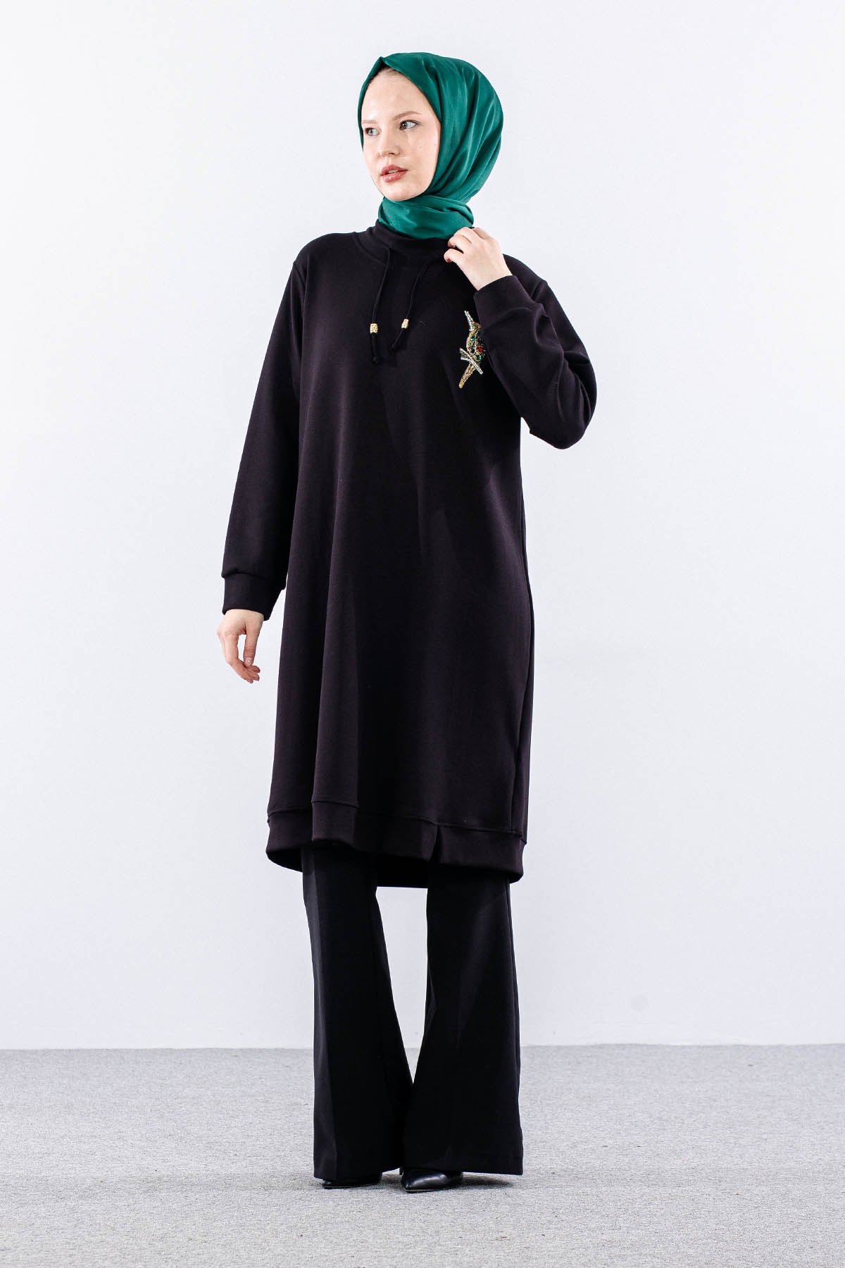 10911-010 Tunik 40-42-44-46 - Siyah - 2