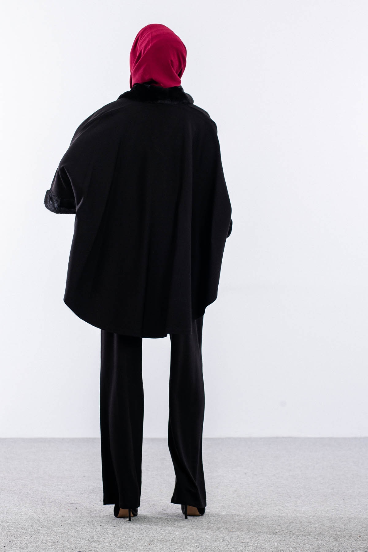 1174  Pelerin Panço L-2xl - Siyah - 4