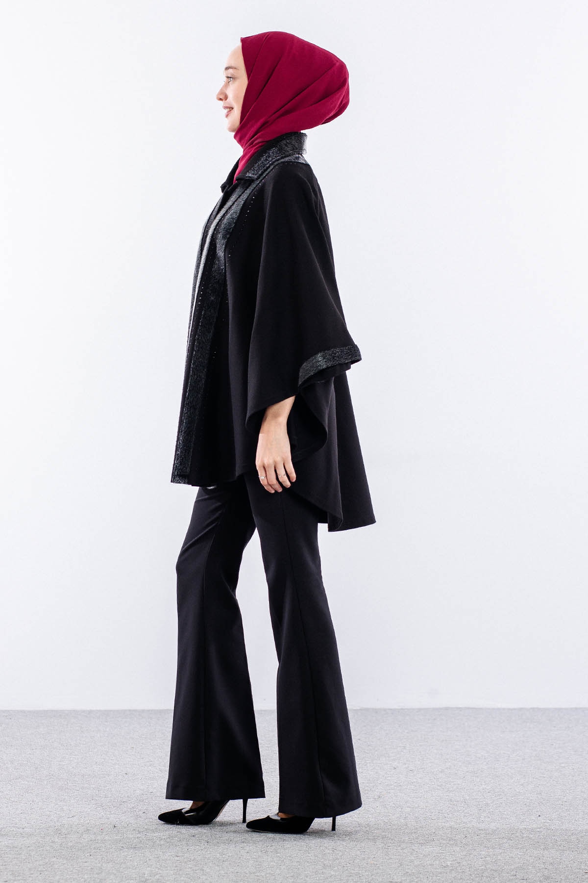 1177 Pelerin Panço L-2xl - Siyah - 4