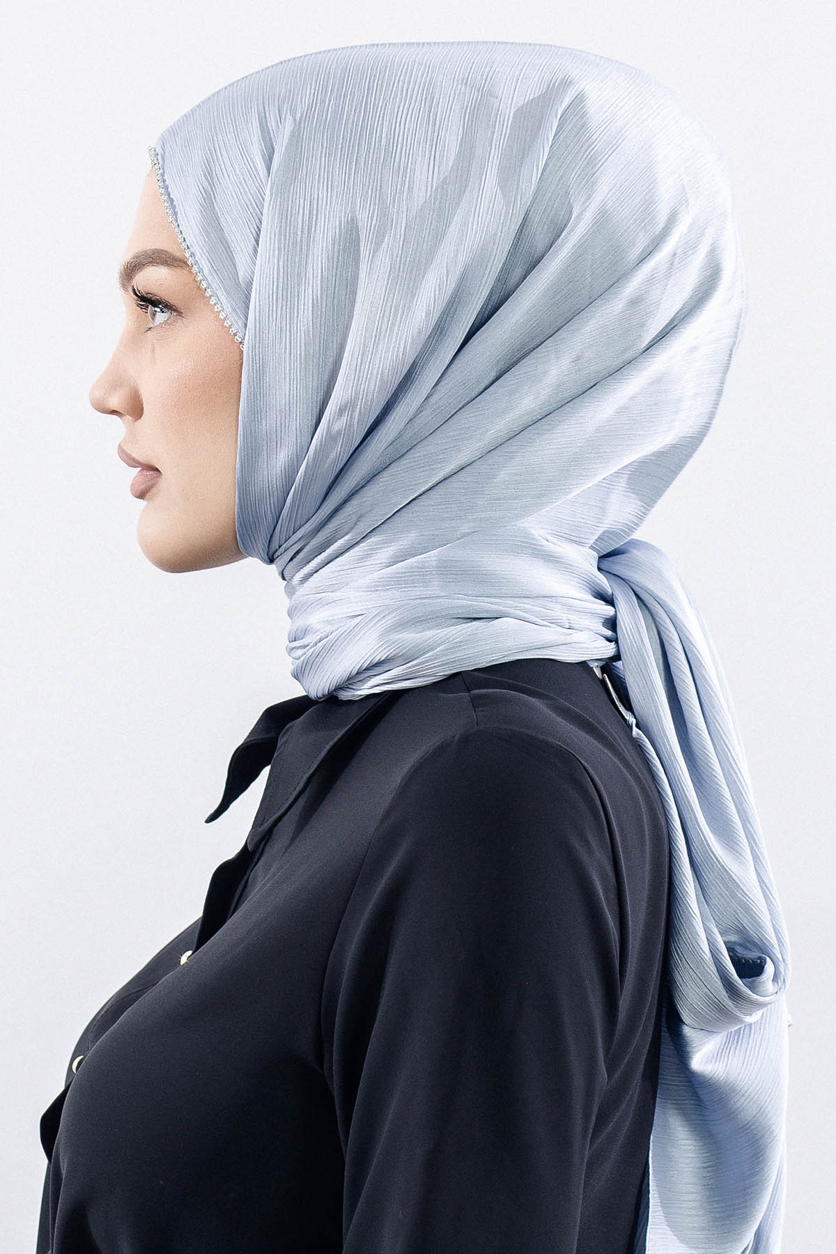16862 Fv Taşli Brillant şal - Gumus - 3