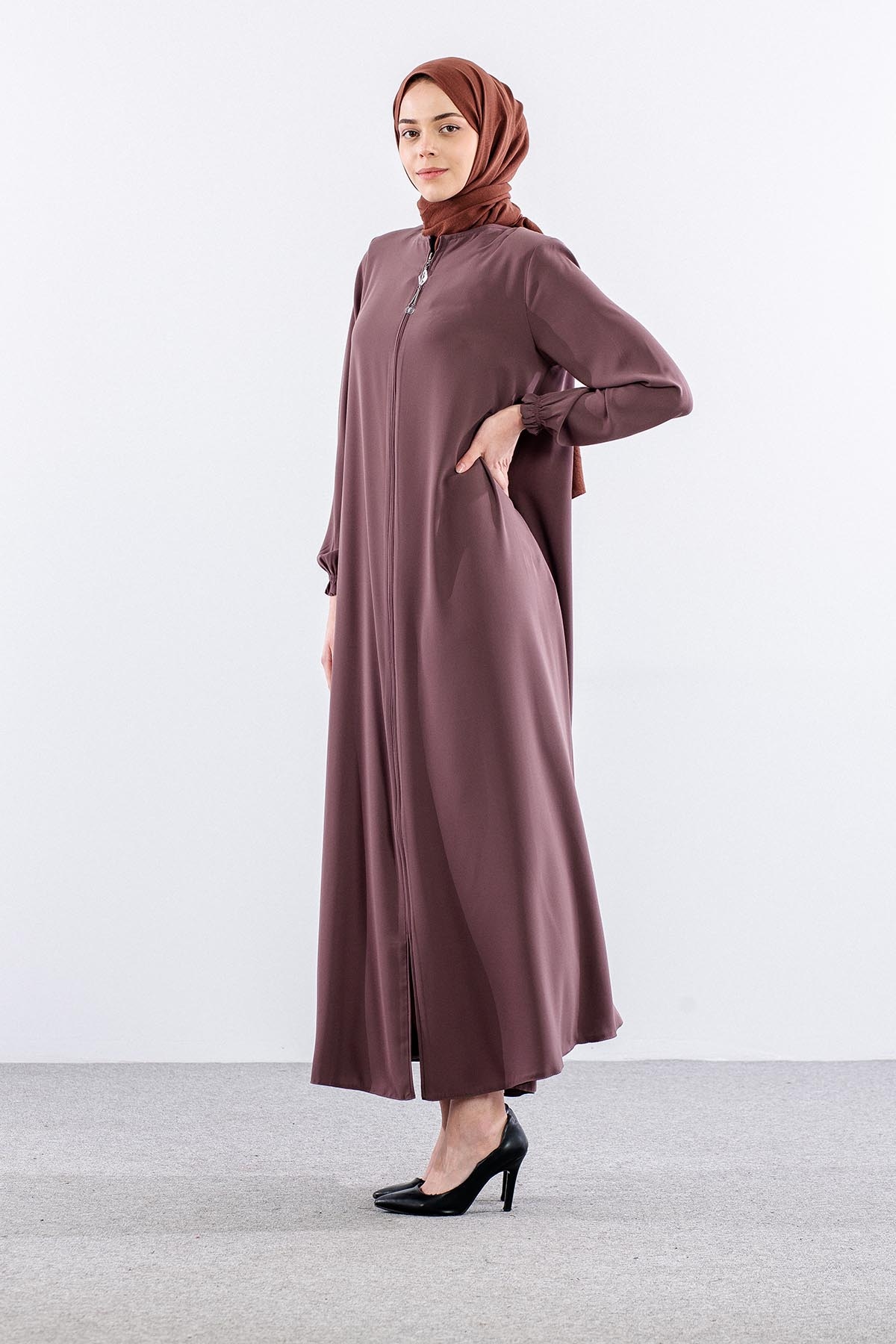19031 Ferace 38-50 Rabia Krep - Lacivert - 3