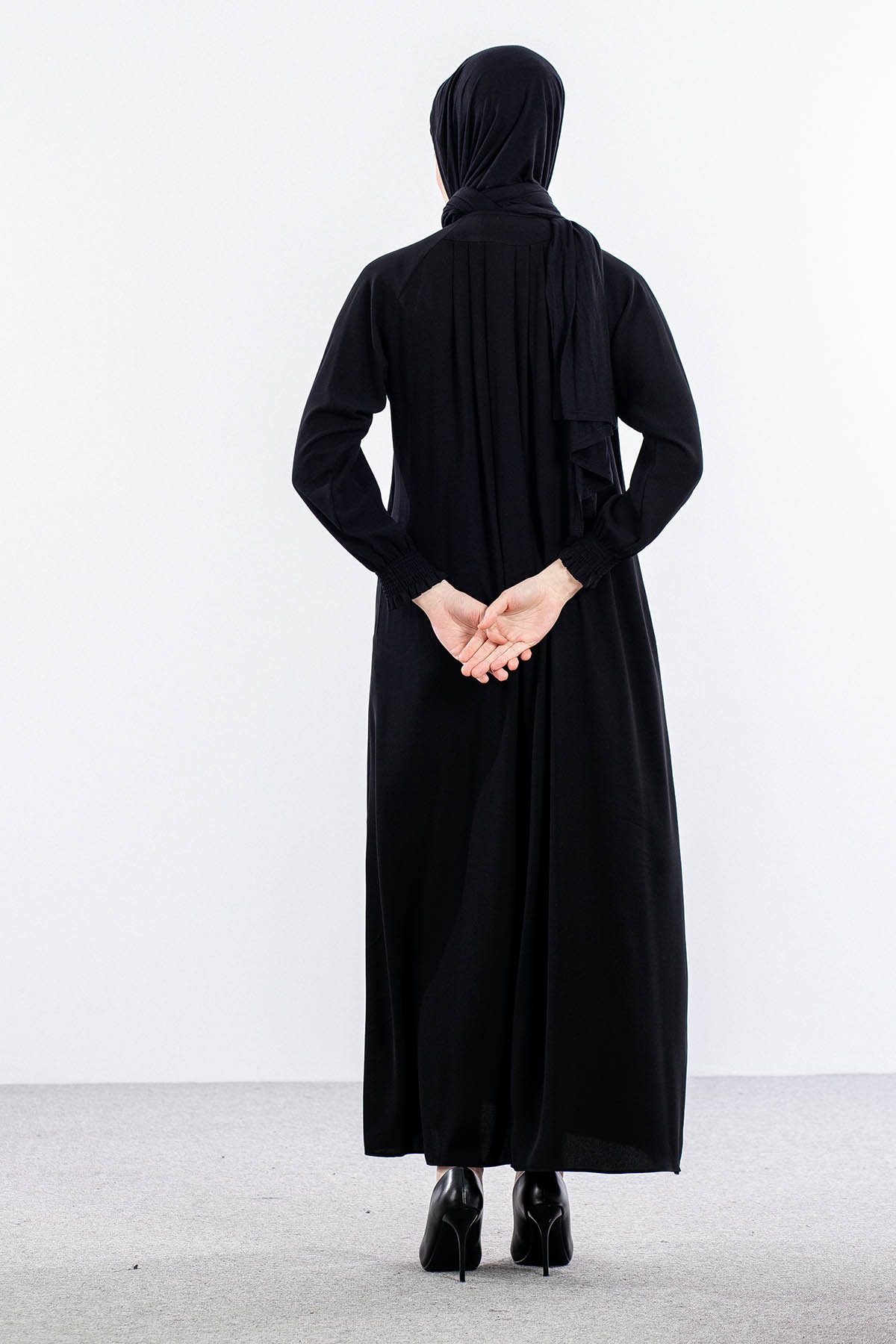 2047 Ferace 38-48 Mevlana - Siyah - - 5
