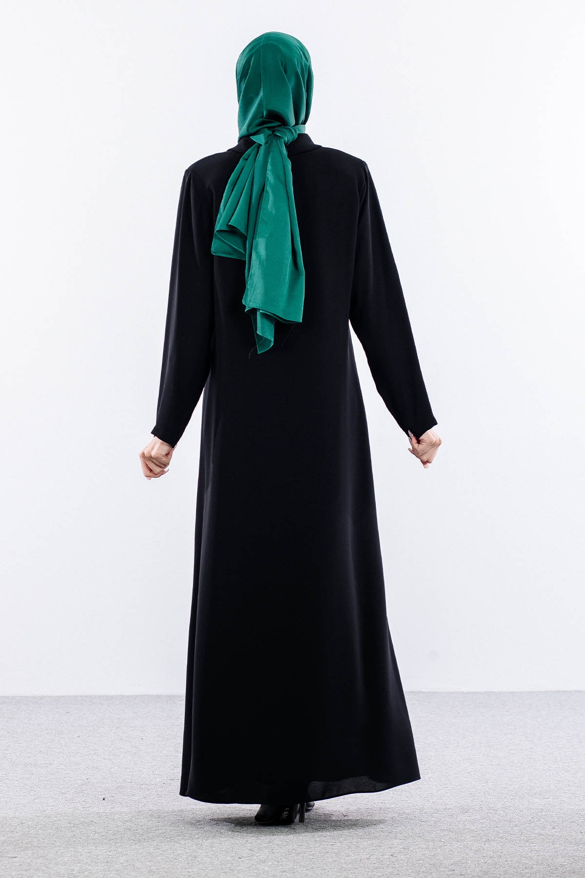 2282 2li Kaftan 42-52  Yaz şık - Siyah - 5
