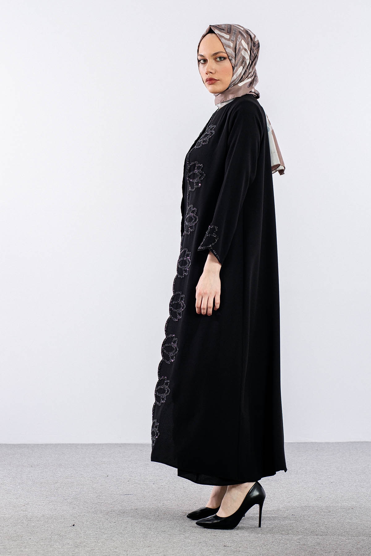 2298 2li̇ Kaftan 42-52 - Siyah - 3