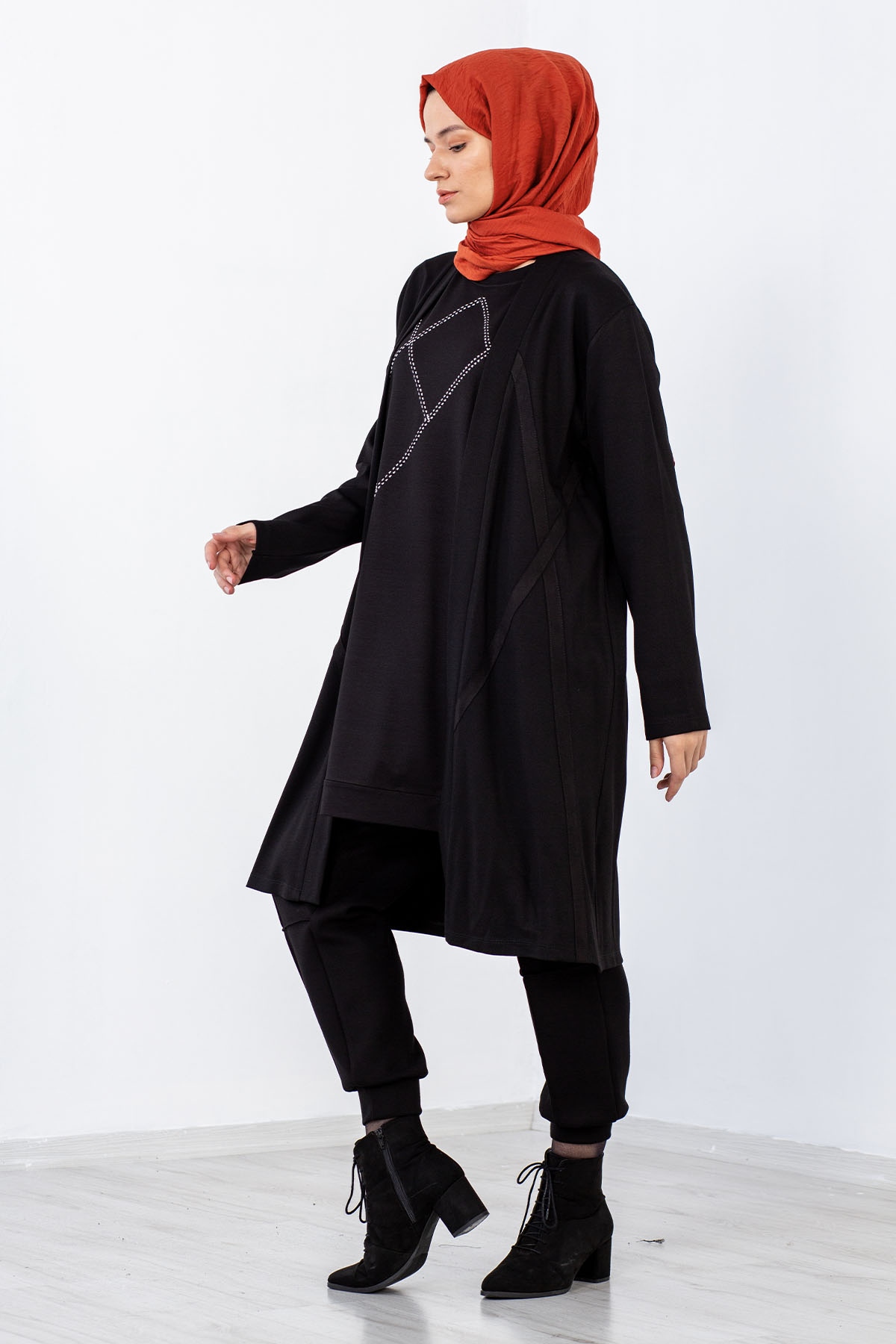 23243 Hirka 44-46-48-50 - Siyah_suet - 2