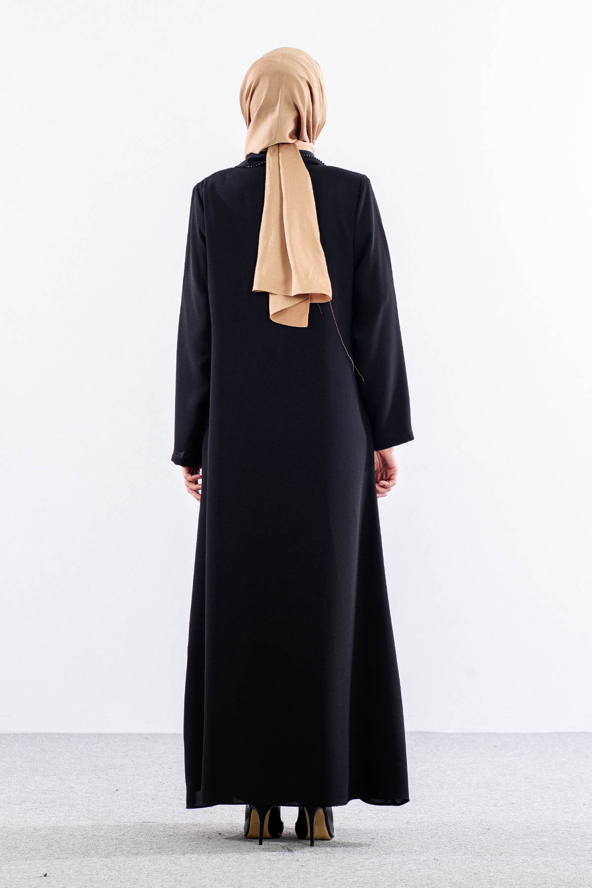 2331 2li̇ şik Kaftan 42-52 - Siyah - 6
