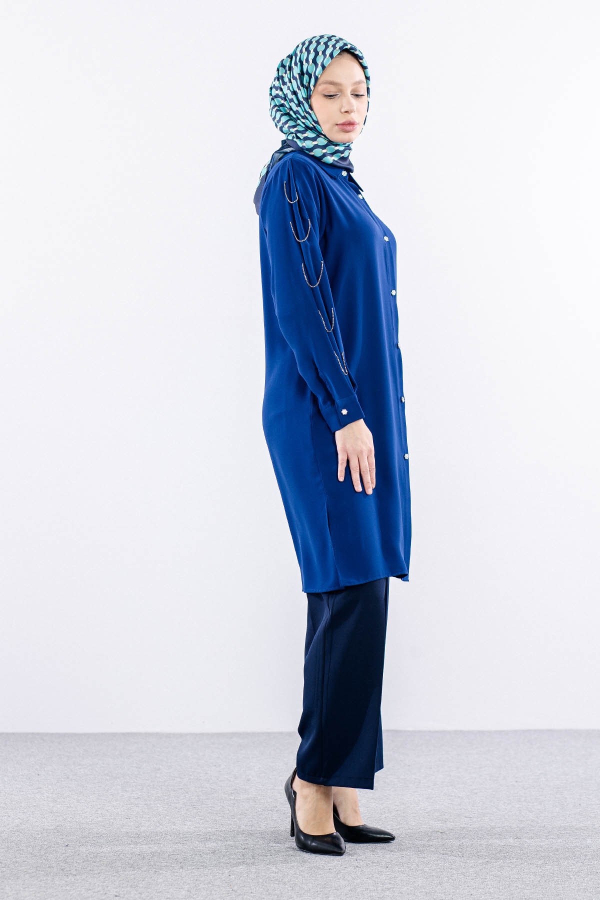 2424 Tunik 42-48 Kol Tas - Sax - 4
