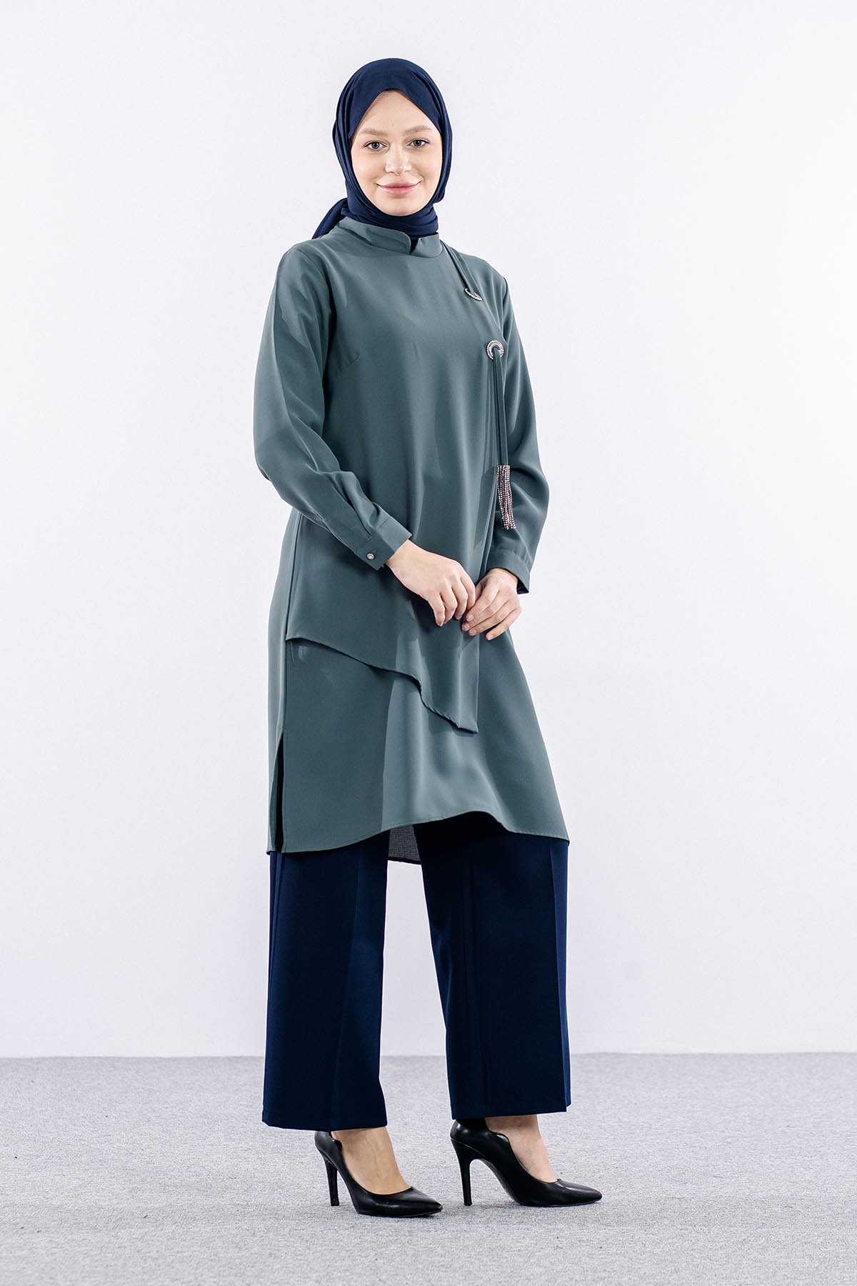2430 Tunik 42-48 Kusgozu - Haki - 4