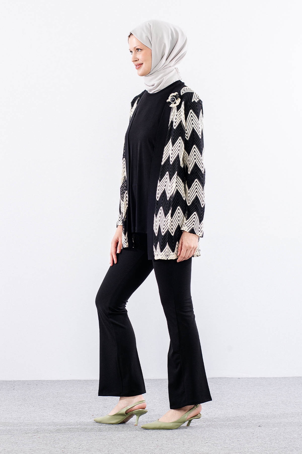 2656 Bayan 2li Bluz L-xl-2xl-3xl - Siyah - 4
