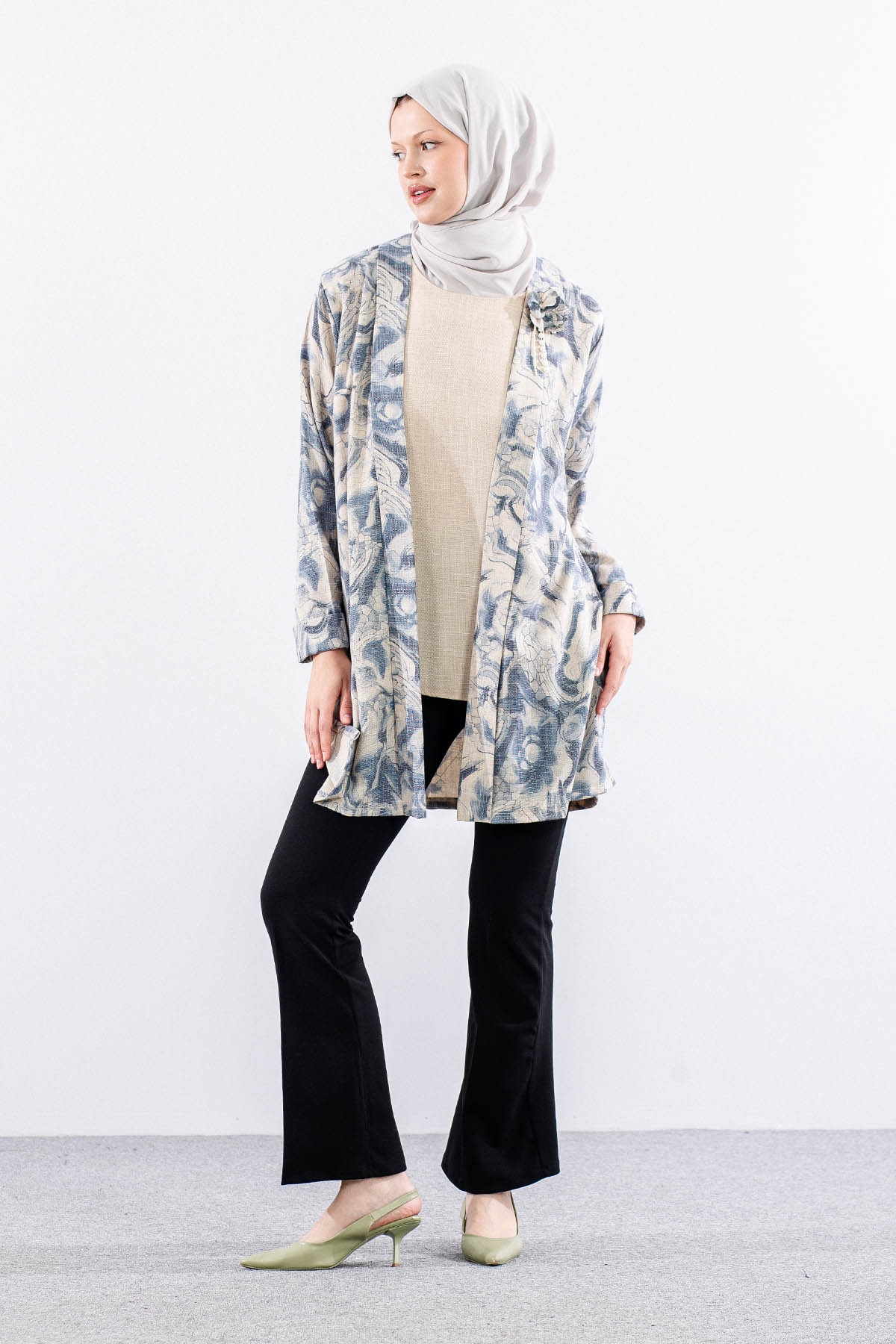 2663 Bayan 2li Bluz L-xl-2xl-3xl - Lacivert - 3