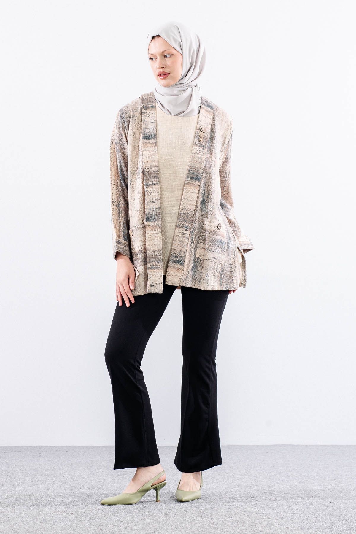 2665 Bayan 2li Bluz L-xl-2xl-3xl - Kahve - 2