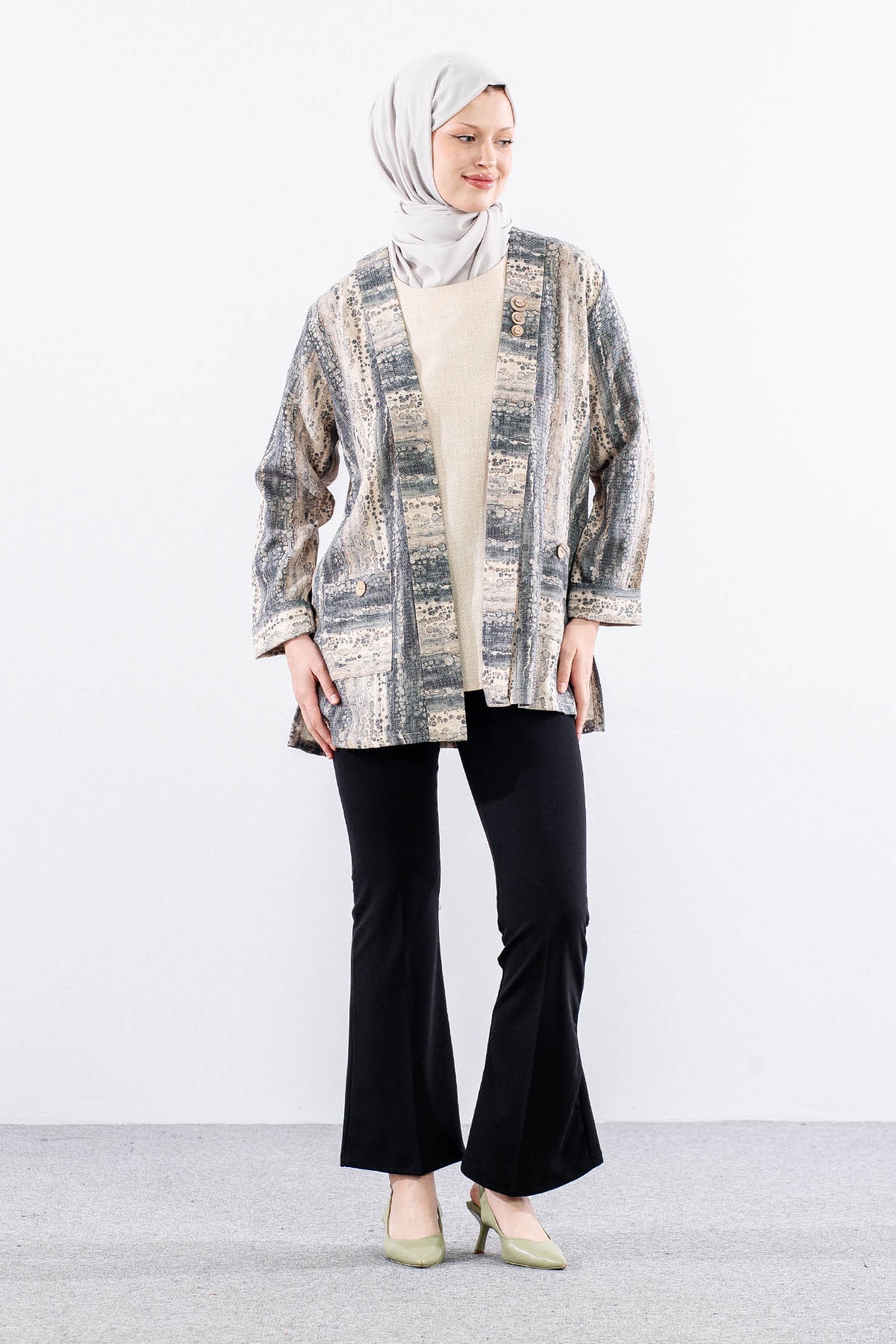 2665 Bayan 2li Bluz L-xl-2xl-3xl - Siyah - 3