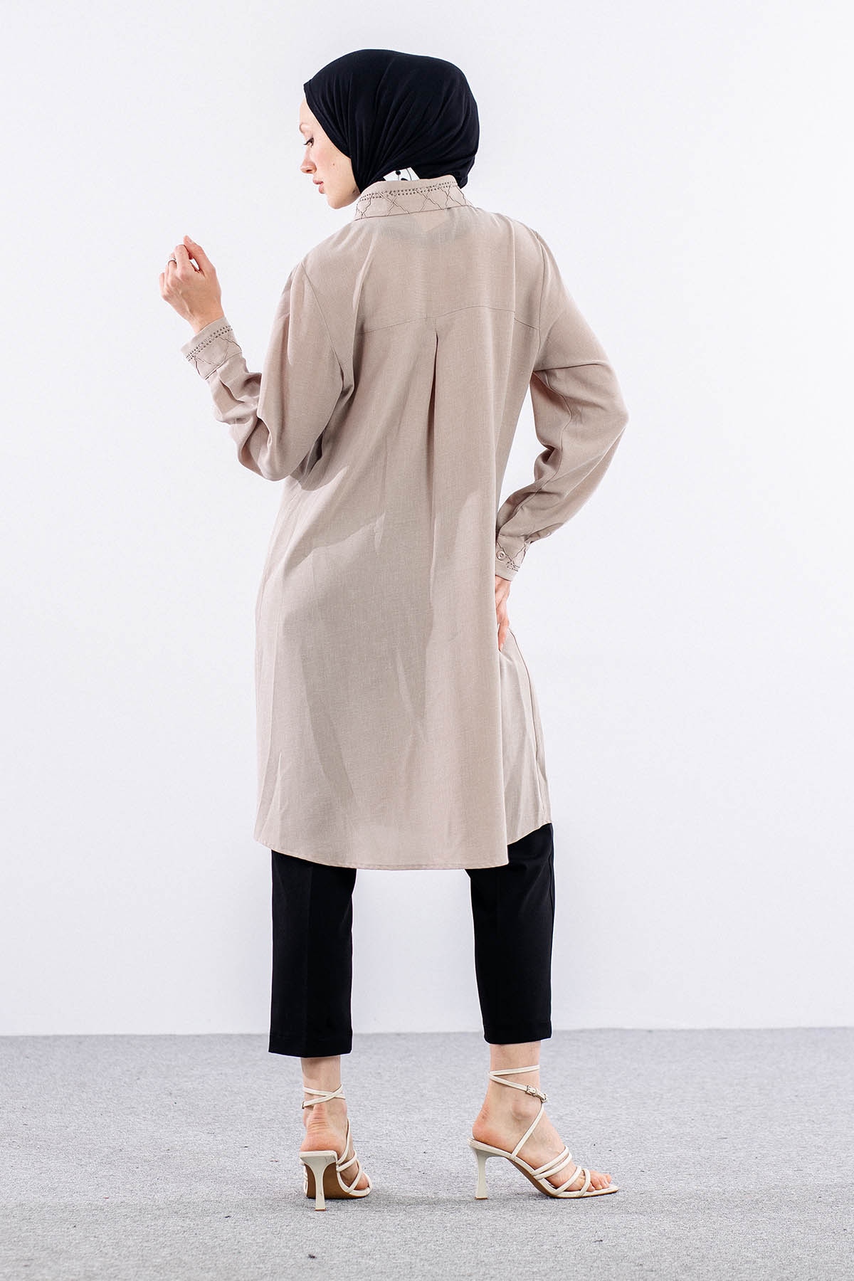 2677 Tunik 44-54 - Bej - 5