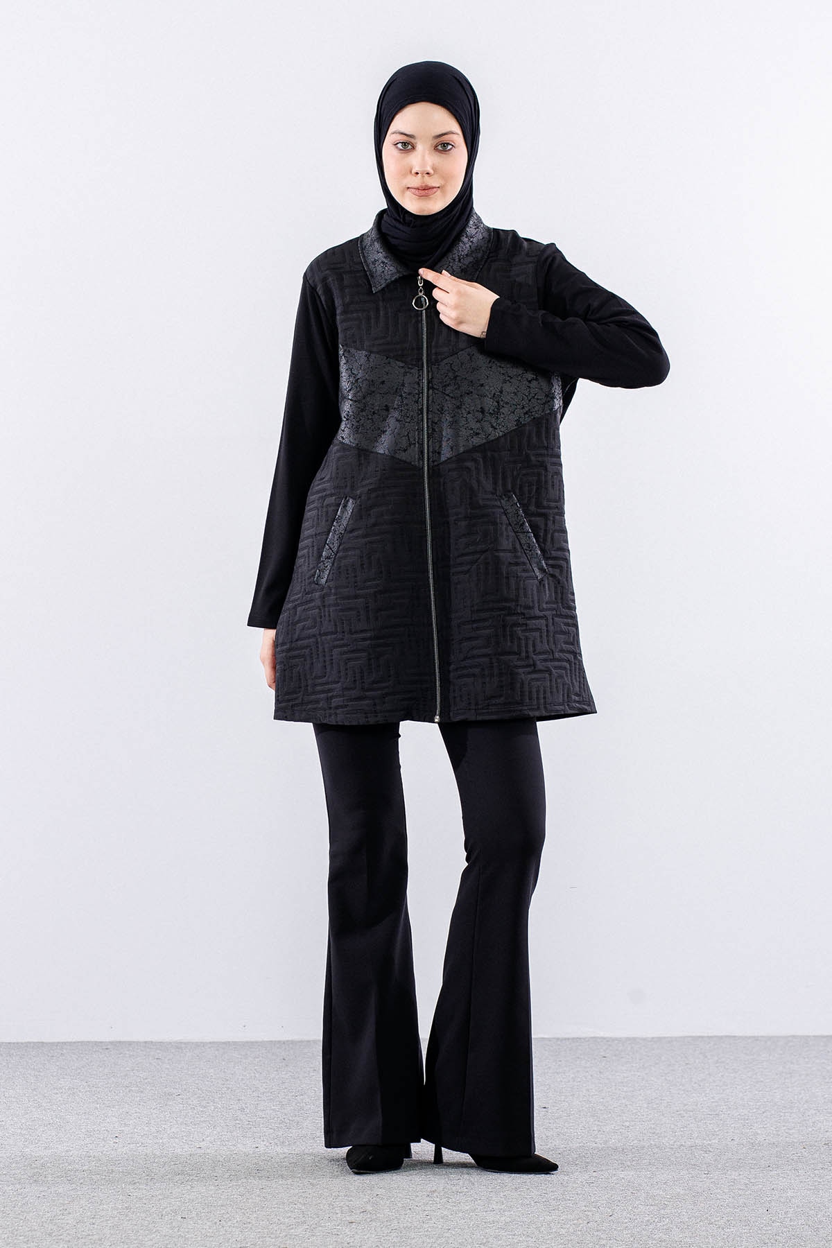 2728 Ceket 44-50 - Siyah - 2
