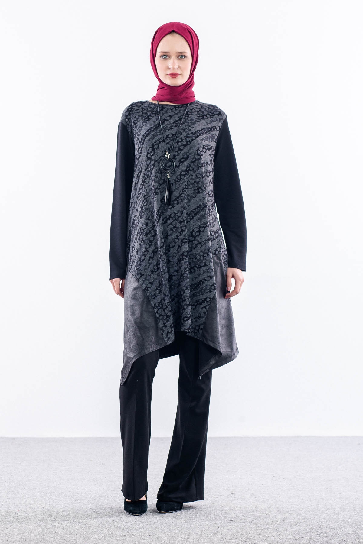 2748 Tuni̇k 44-50 - Siyah - 1