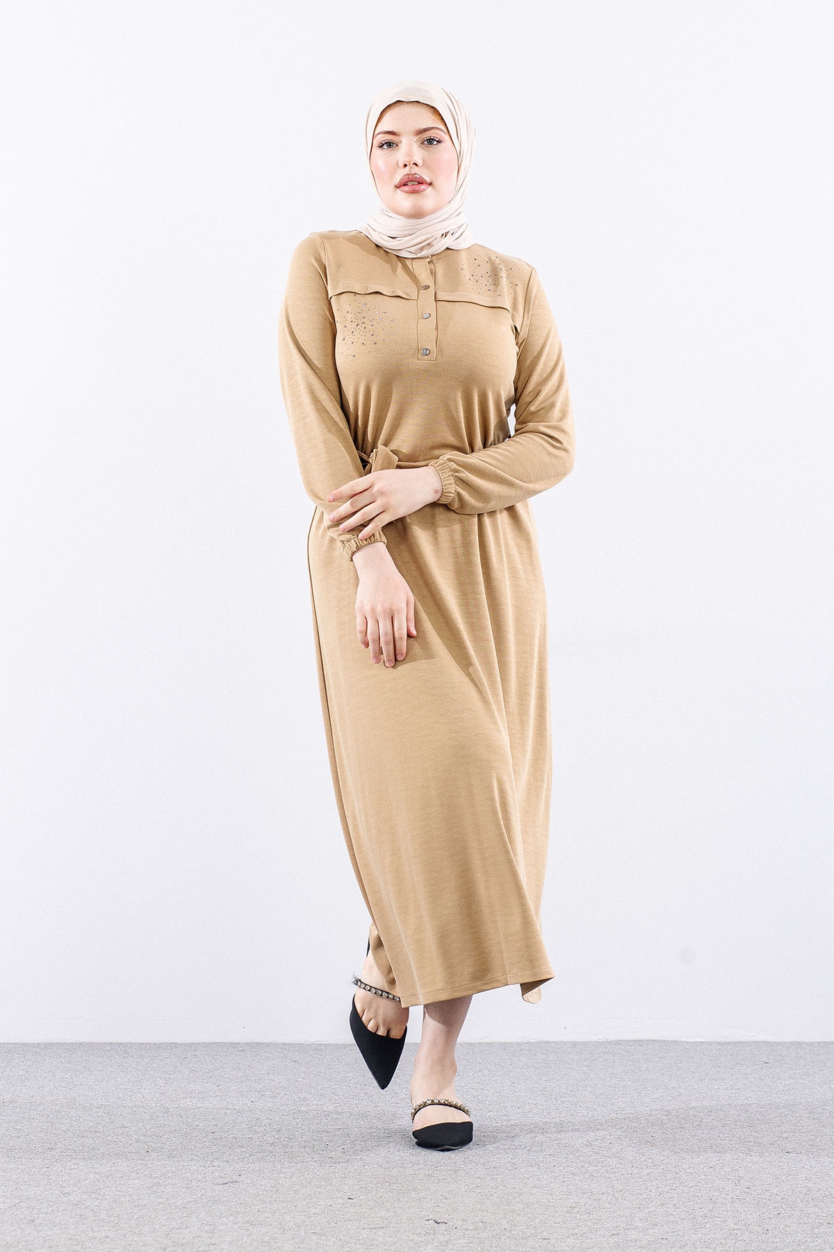 3045 Elbi̇se M-l-xl-2xl - Bej - 2