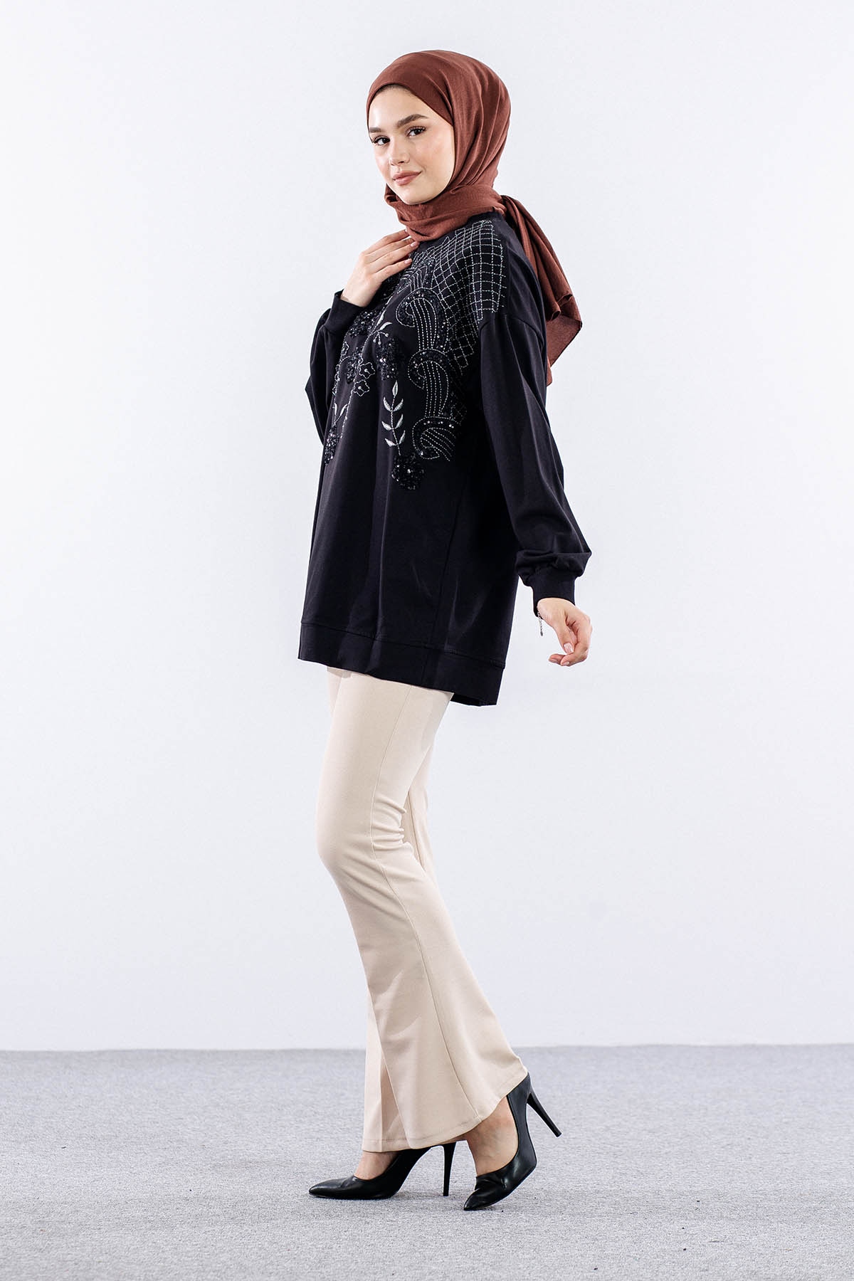 31342 Tunik Tek - Siyah - 3