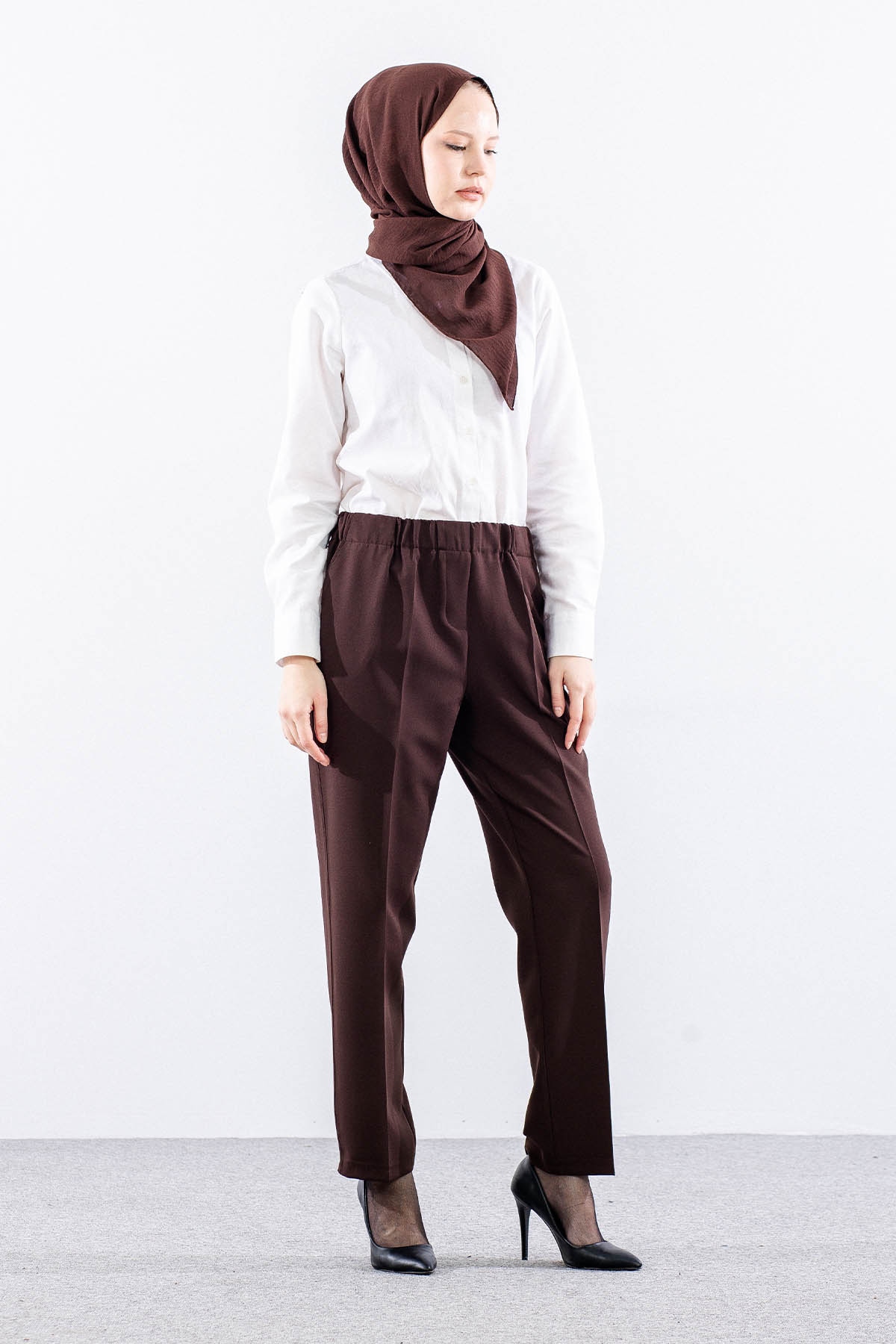 3210 Pantolon 40-50 - Kahve - 3