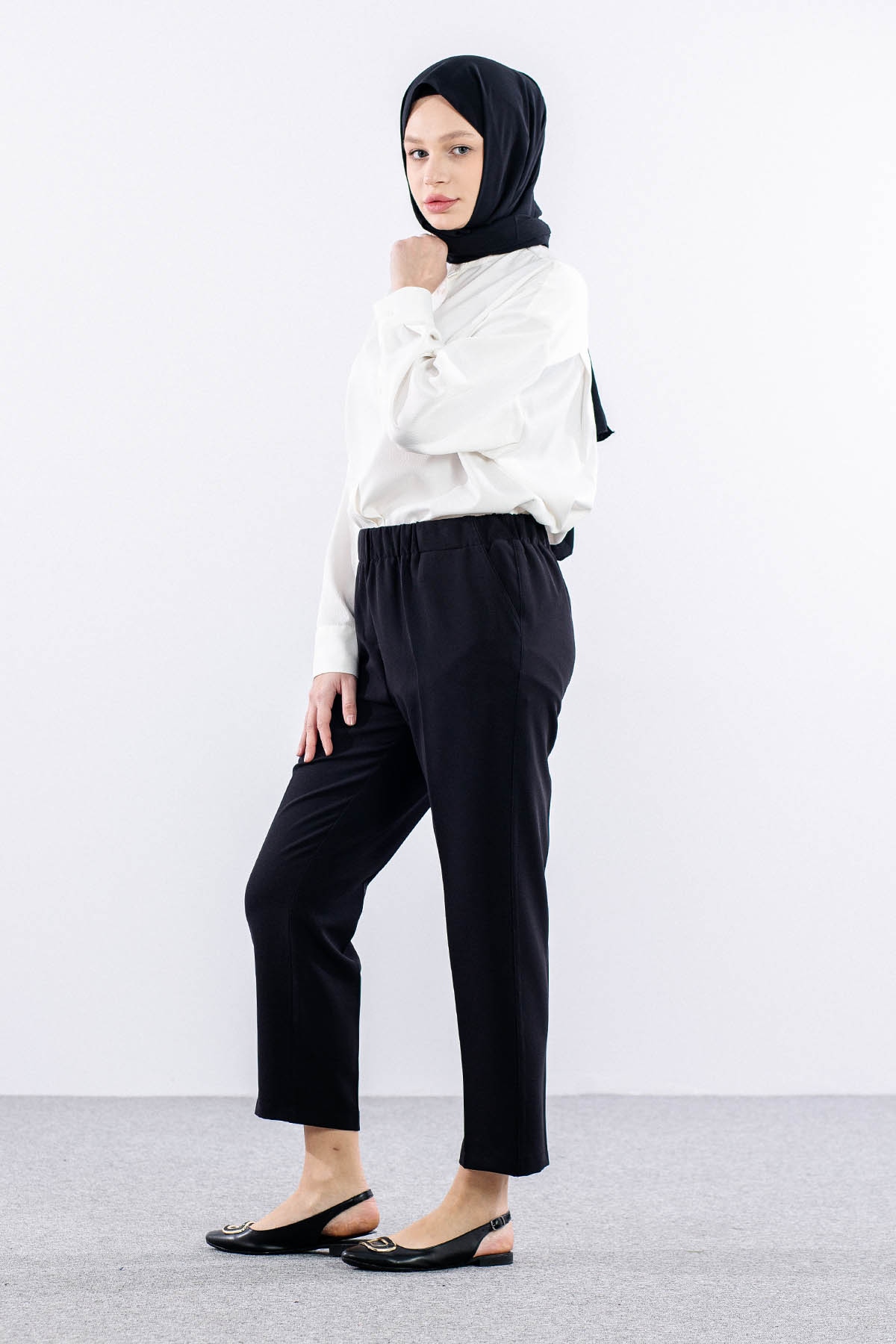3210 Pantolon 44-54 - Siyah  - - 4