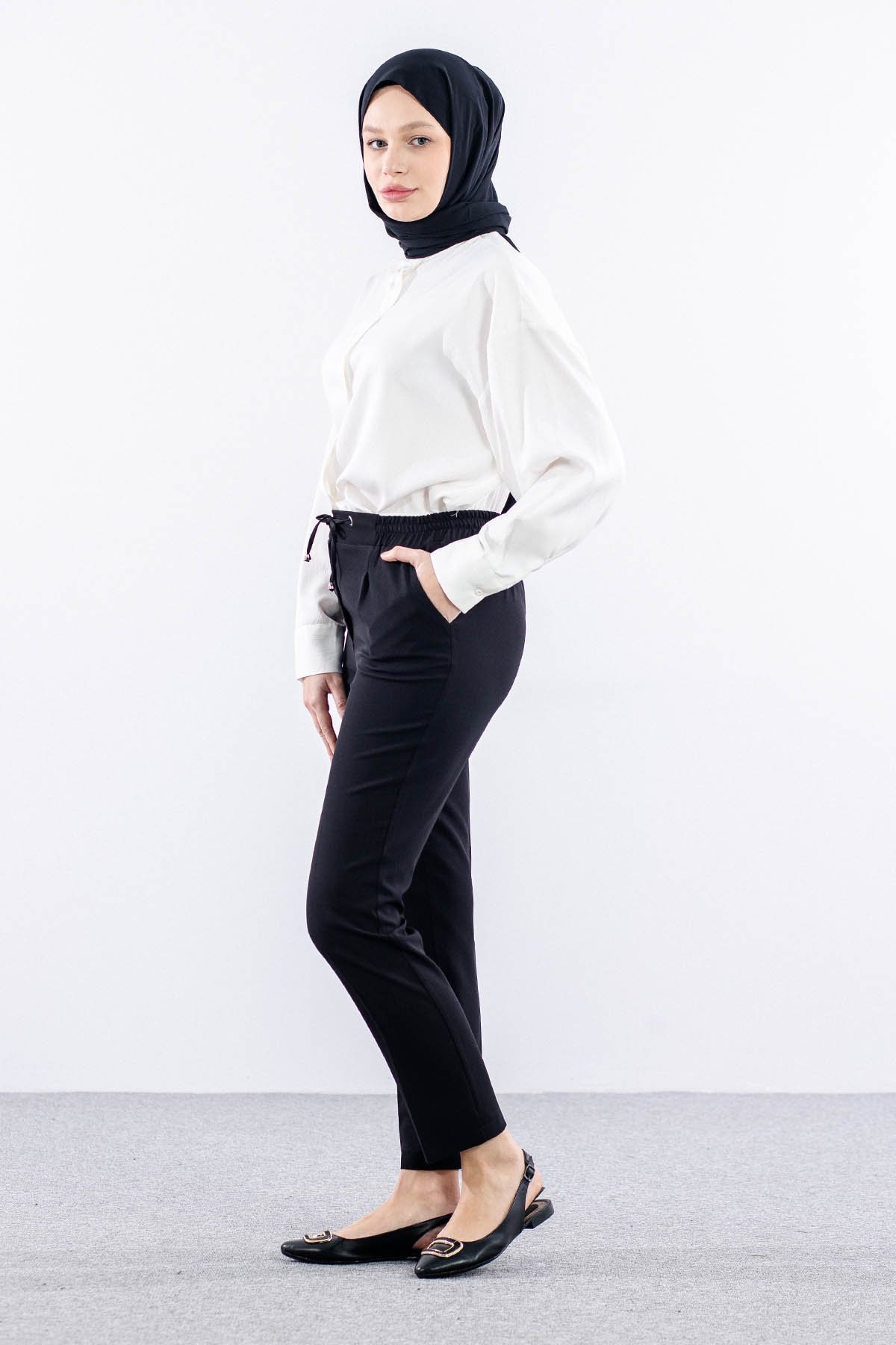 3312 Pantolon 38-48 - Siyah   - - 2
