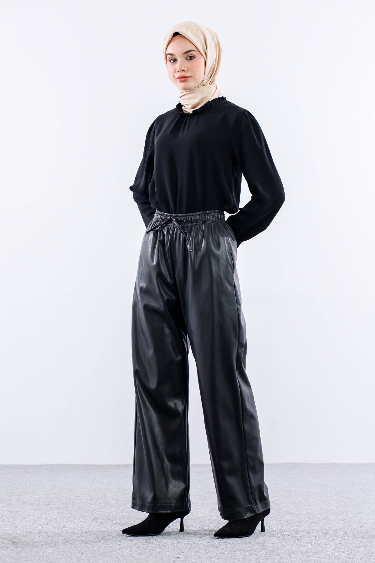 33323 Deri Pantolon S-m-l-xl - Siyah - 3