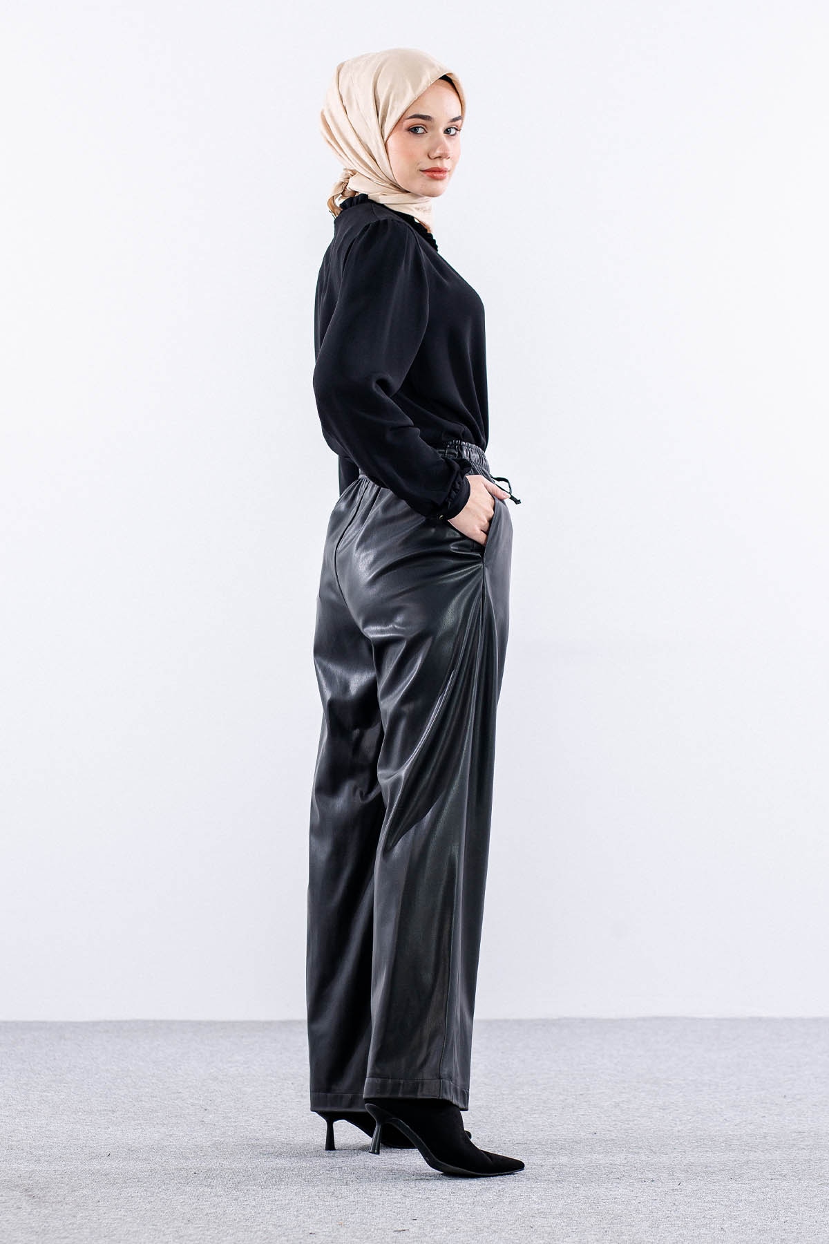 33323 Deri Pantolon S-m-l-xl - Siyah - 5