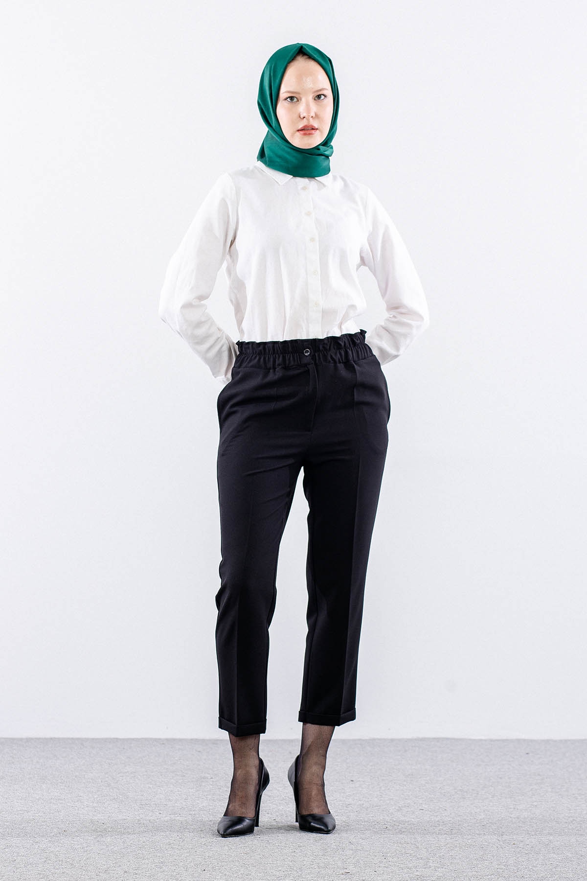 3335 Pantolon 38-48 - Siyah - 2