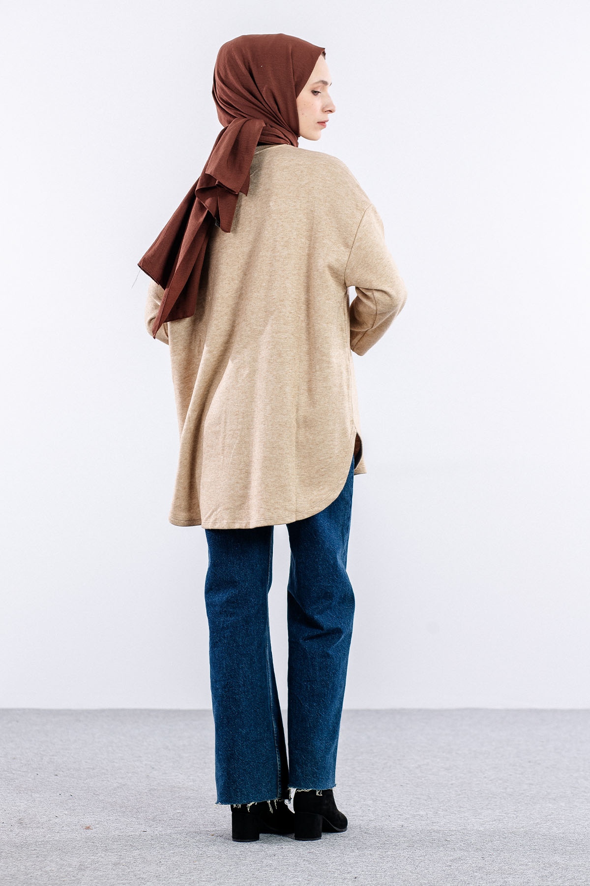 33375 Tunik Tek Kvs - Camel - 4