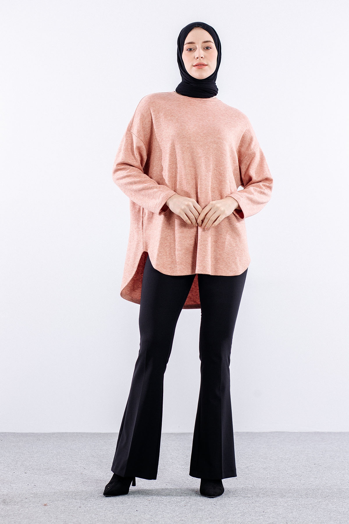 33375 Tunik Tek Kvs - K_pudra - 1