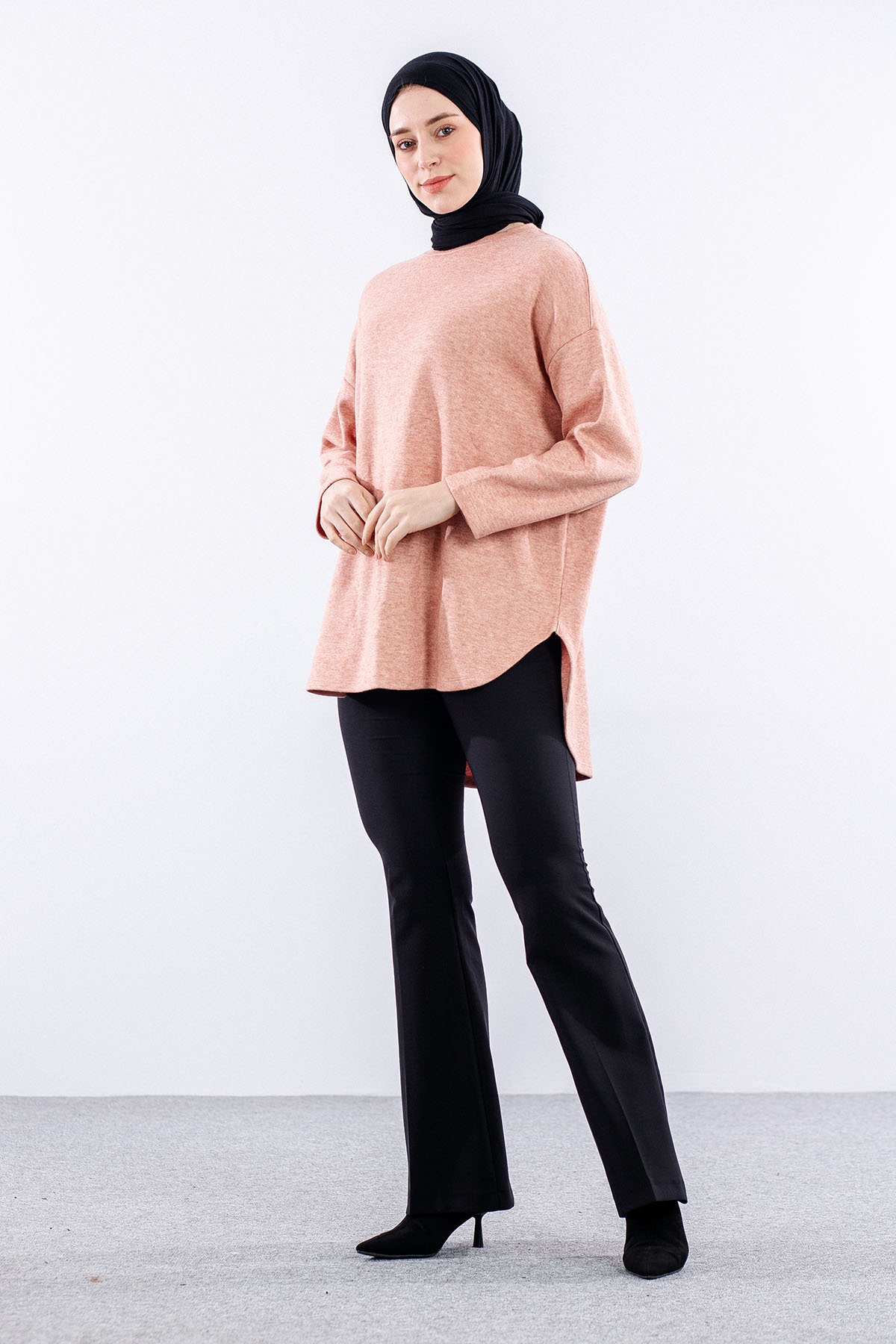 33375 Tunik Tek Kvs - K_pudra - 2