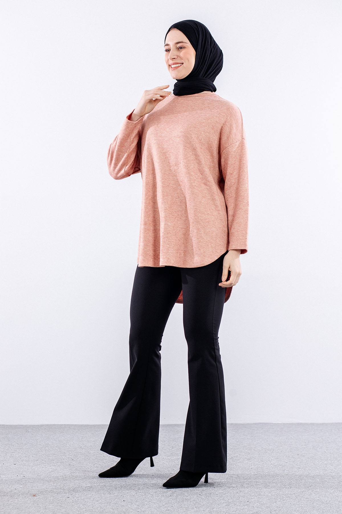33375 Tunik Tek Kvs - K_pudra - 3