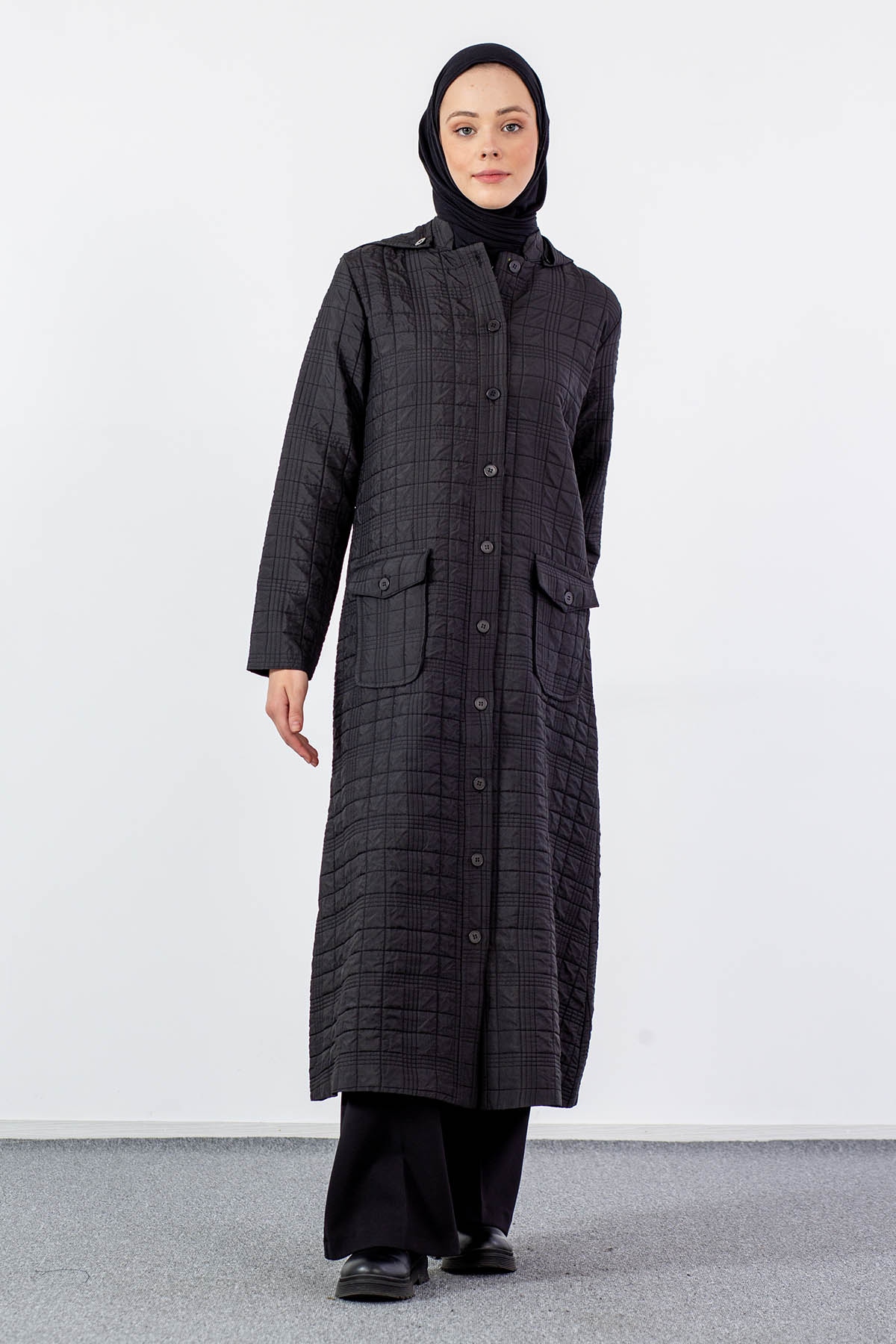 3575 Kapitone Kap 42-52 - Siyah - 2