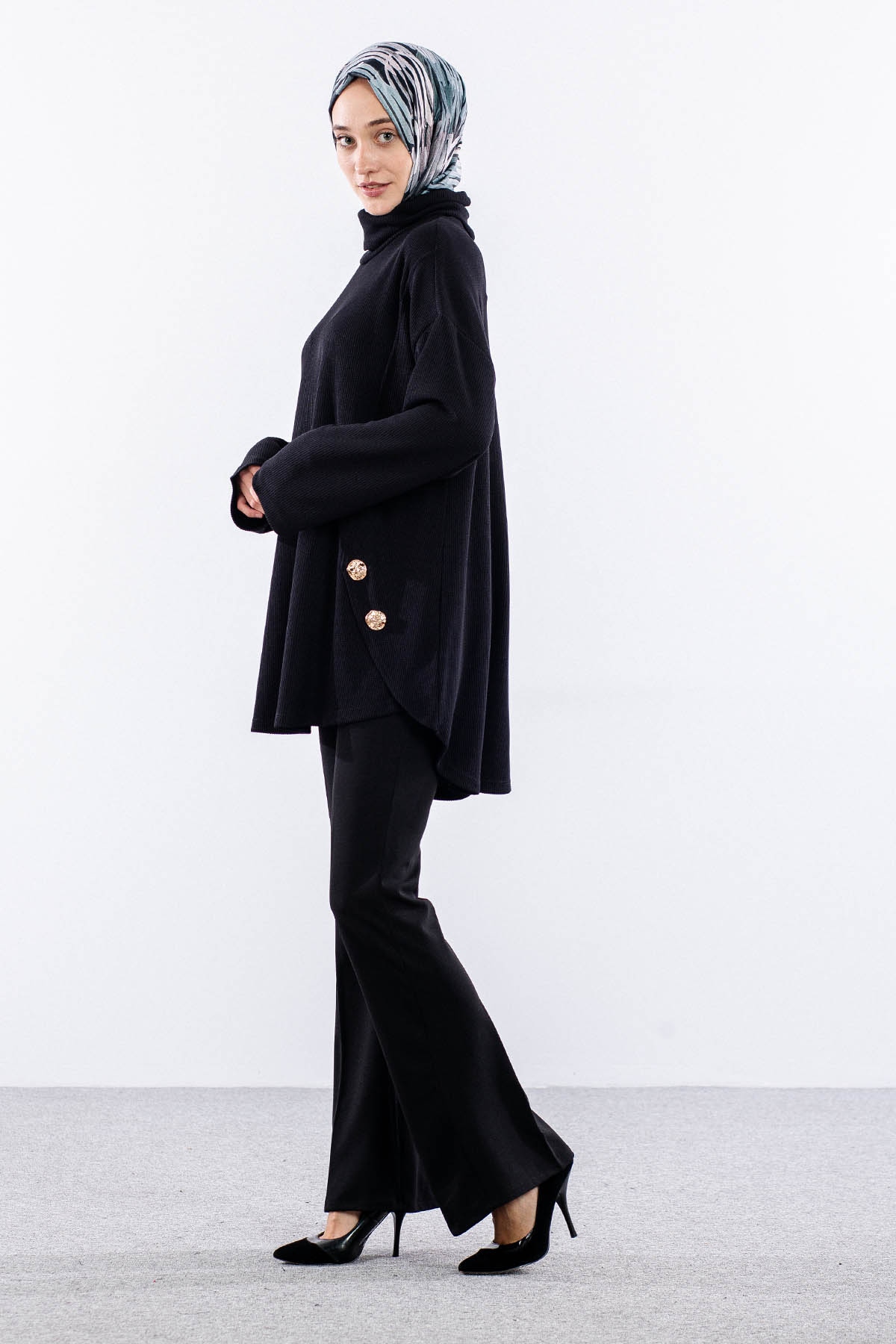 36070 Tunik Tek - Siyah - 2
