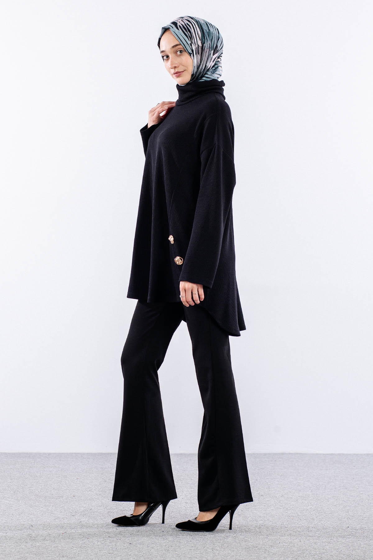 36070 Tunik Tek - Siyah - 3