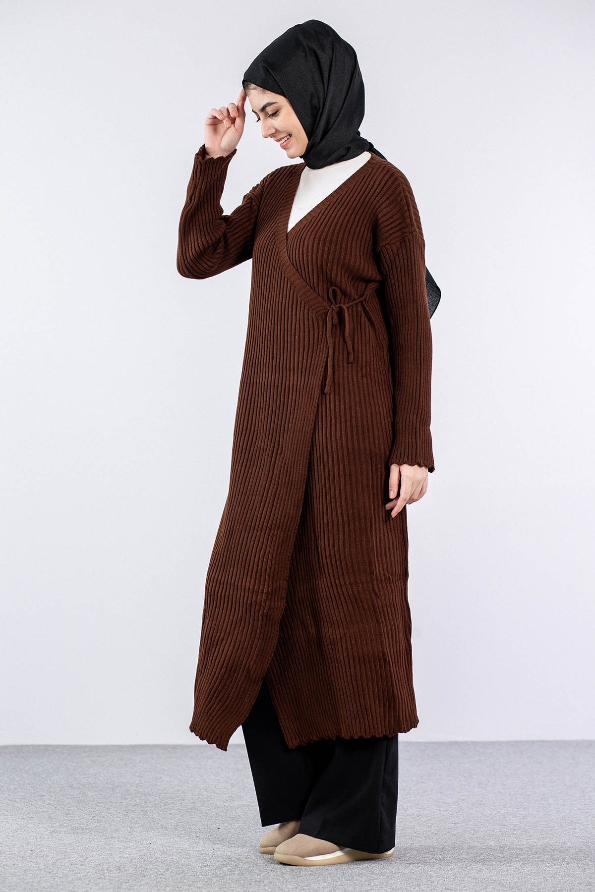 4280 Bağli Hirka Tek - Kahve - 4