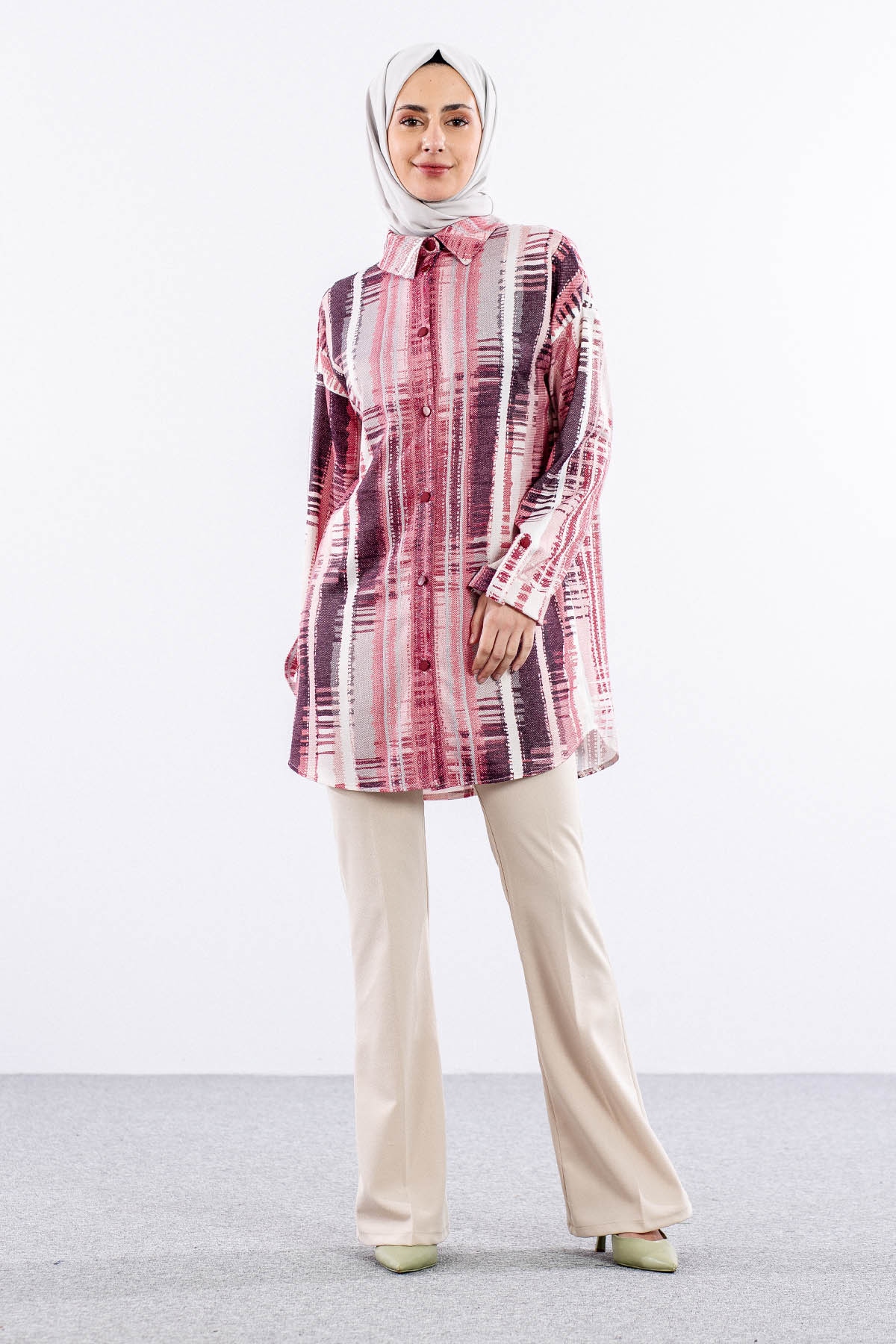 4807 Tunik 38-46 - Bordo - 1