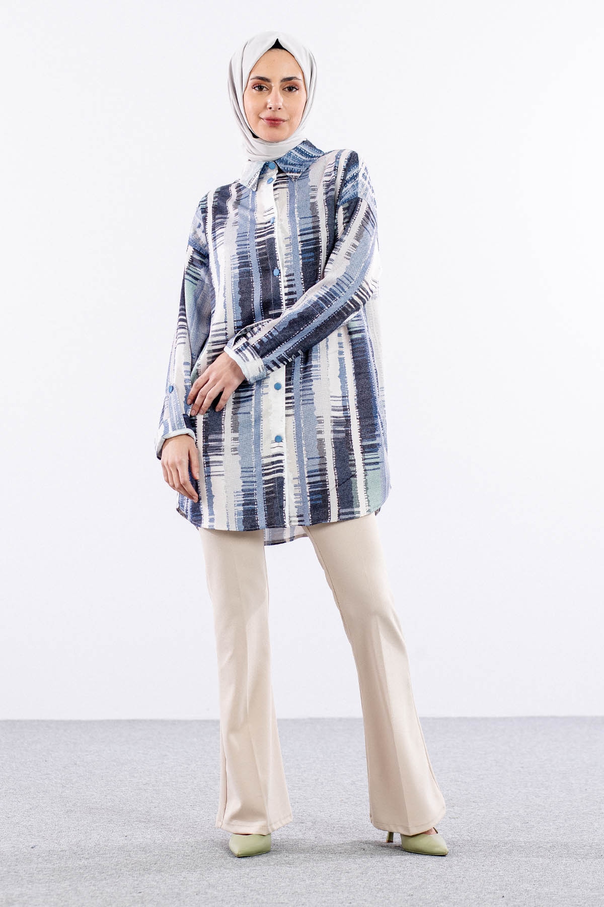 4807 Tunik 38-46 - Lacivert - 3