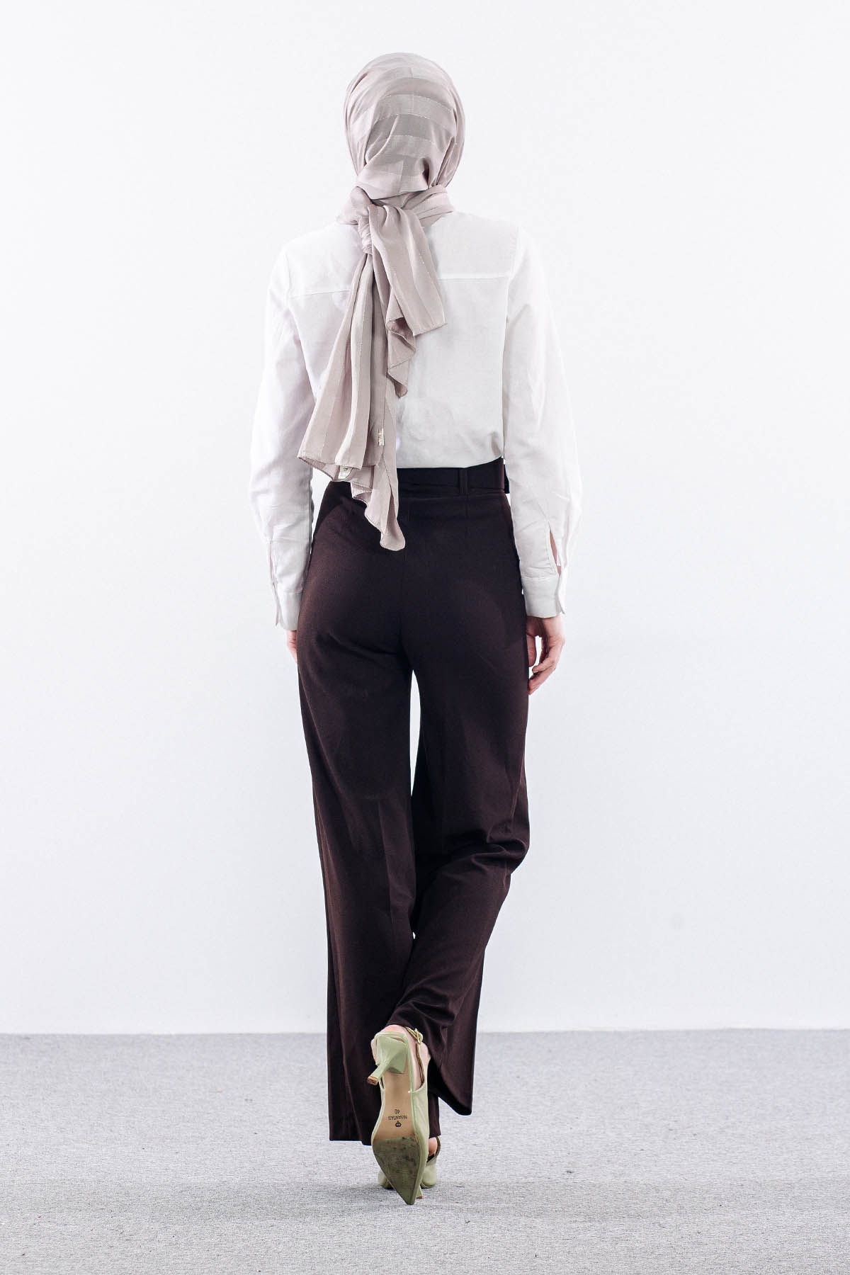 4959-00 Pantolon 36-44 - Kahve - 4