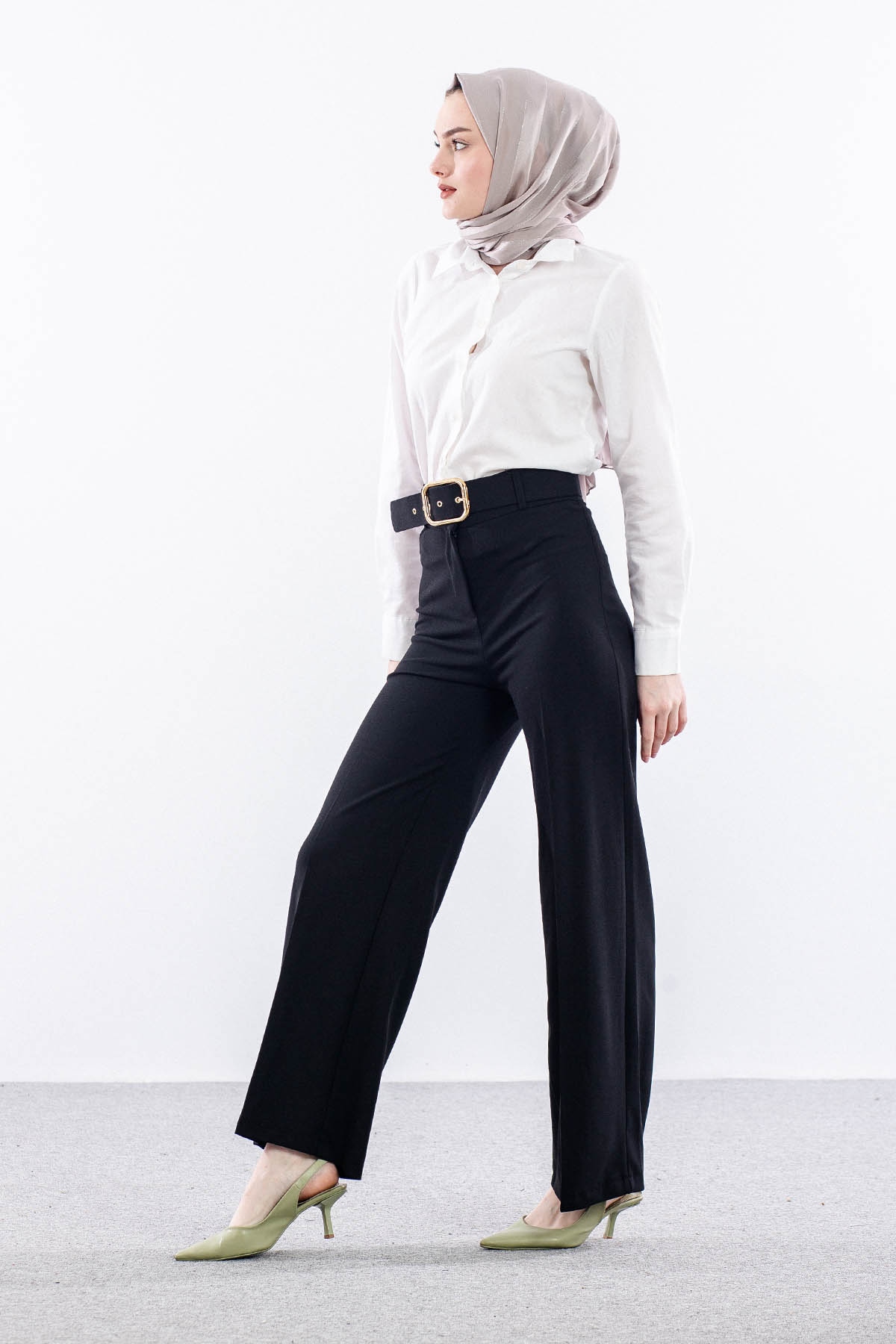 4959-00 Pantolon 36-44 - Siyah - 3