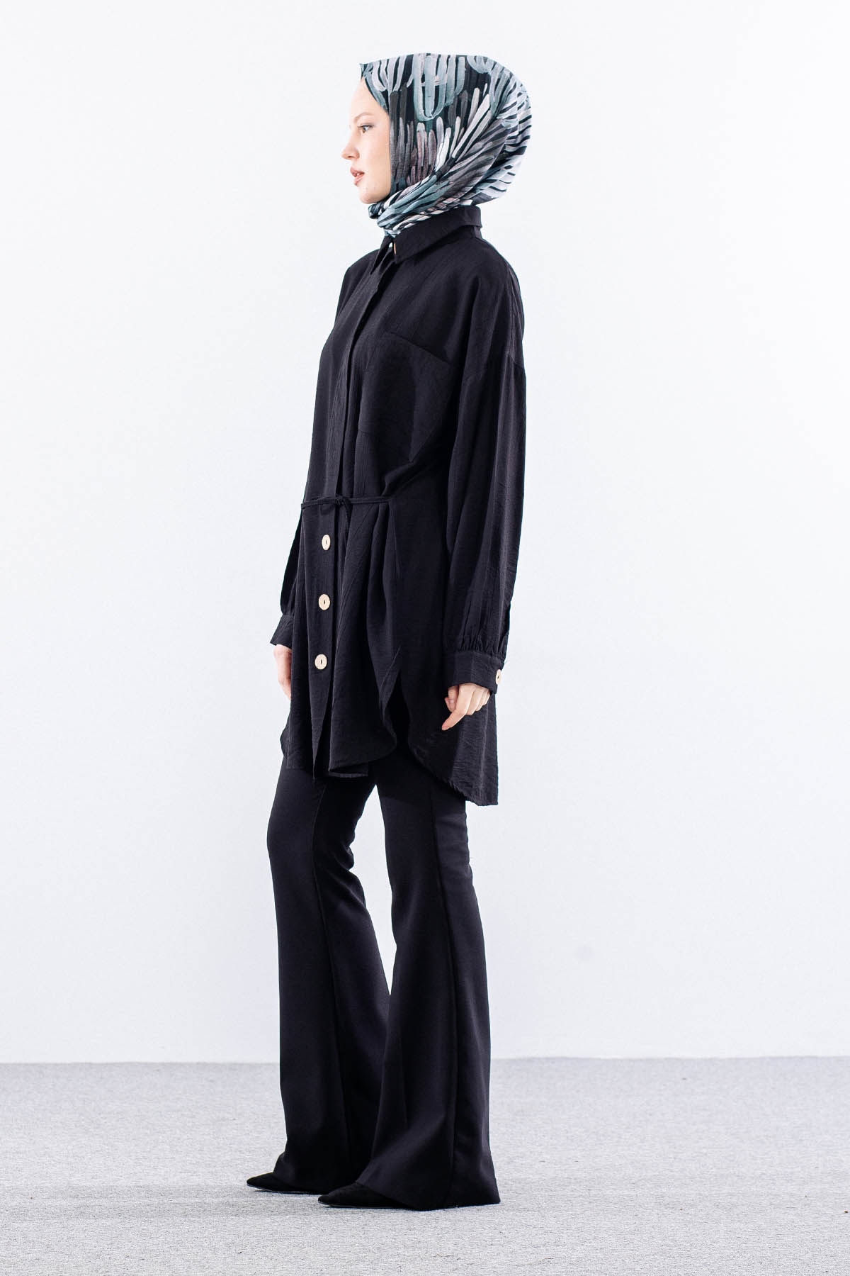 5009 Tunik 42-50 - Siyah - 3