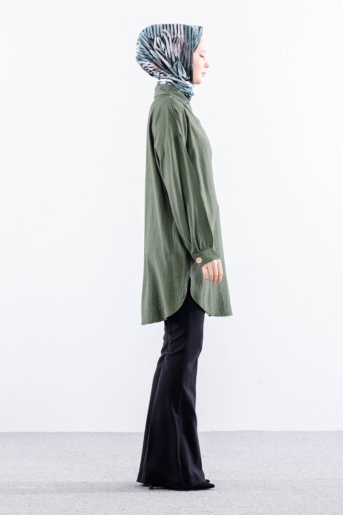 5009 Tunik 42-50 - Yesil - 4