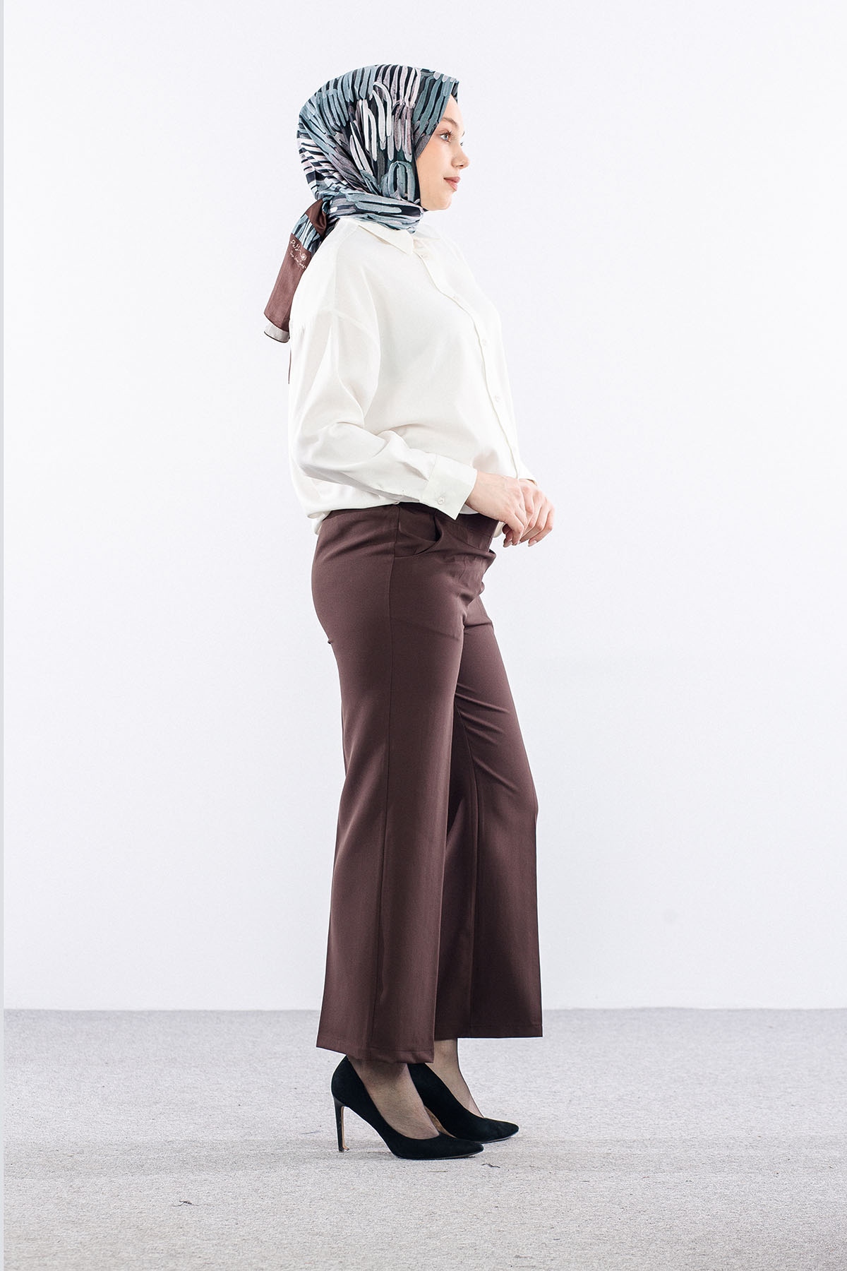 5016 Pantolon 40-50 - Kahve - 3