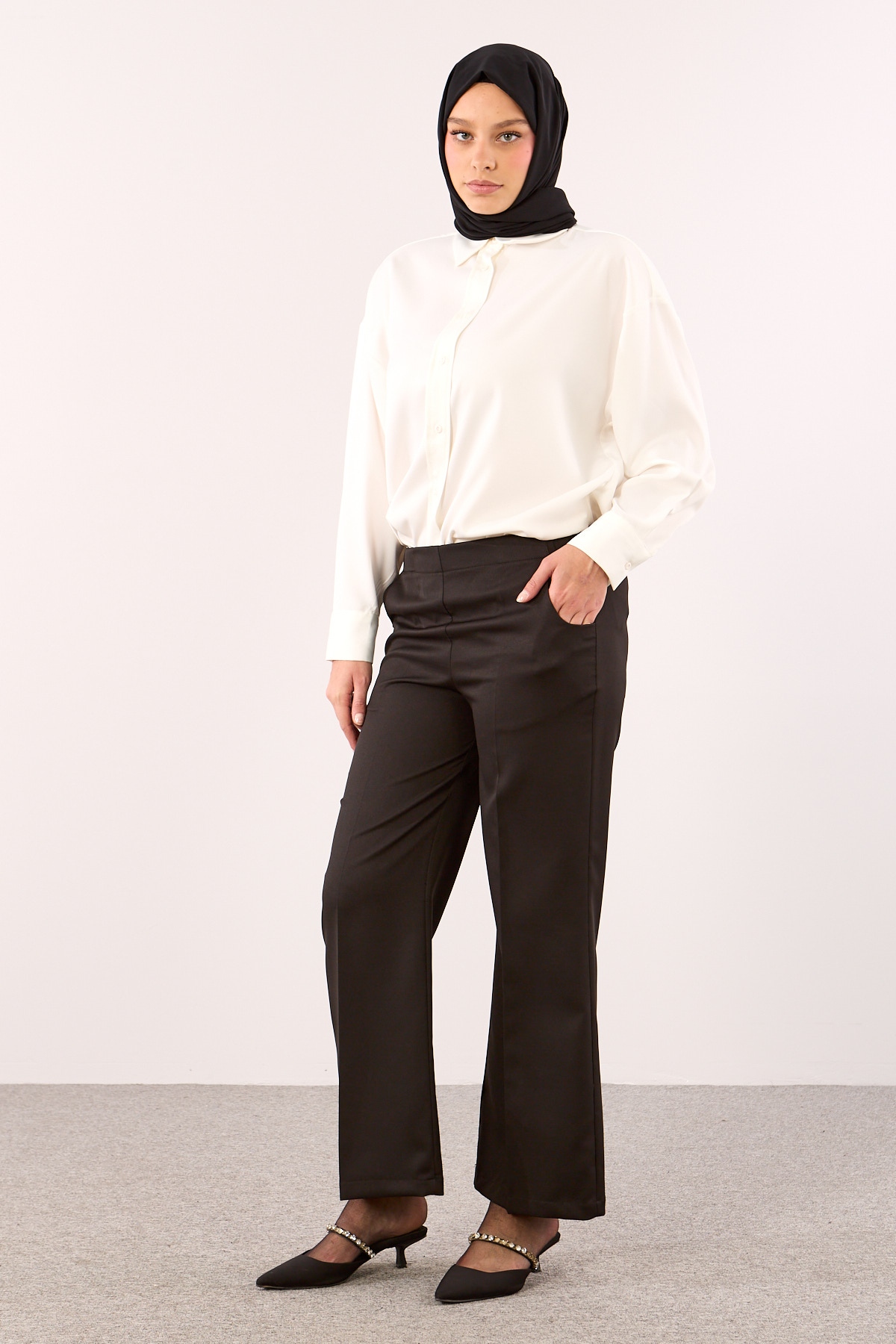 5016 Pantolon 40-50 - Siyah - 3