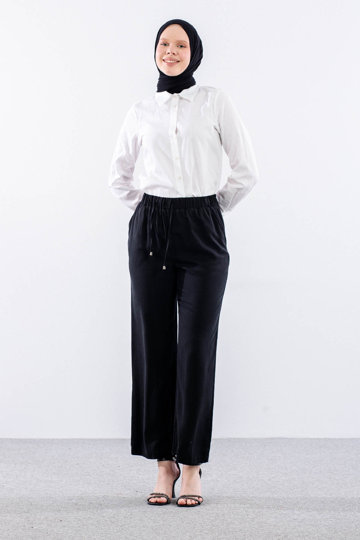5025 Pantolon 40-50 - Siyah  - - 2