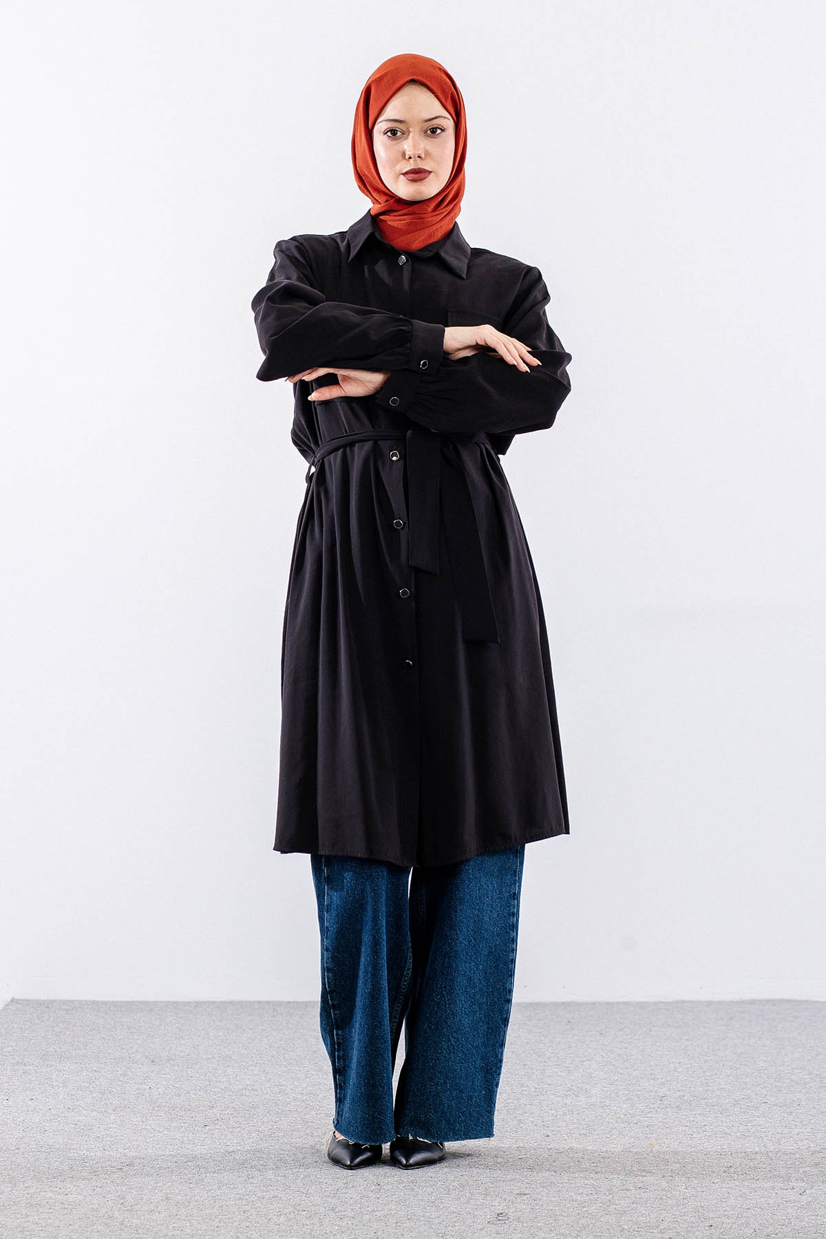 7033 Tunik 46-52 - Siyah - 2