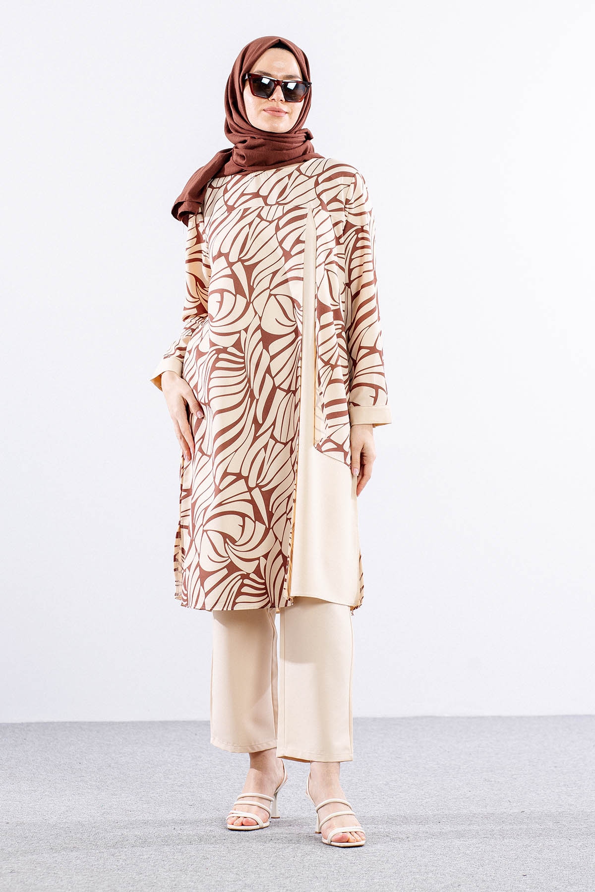 8422 Takim Pant 44-50 - Kahve - 1