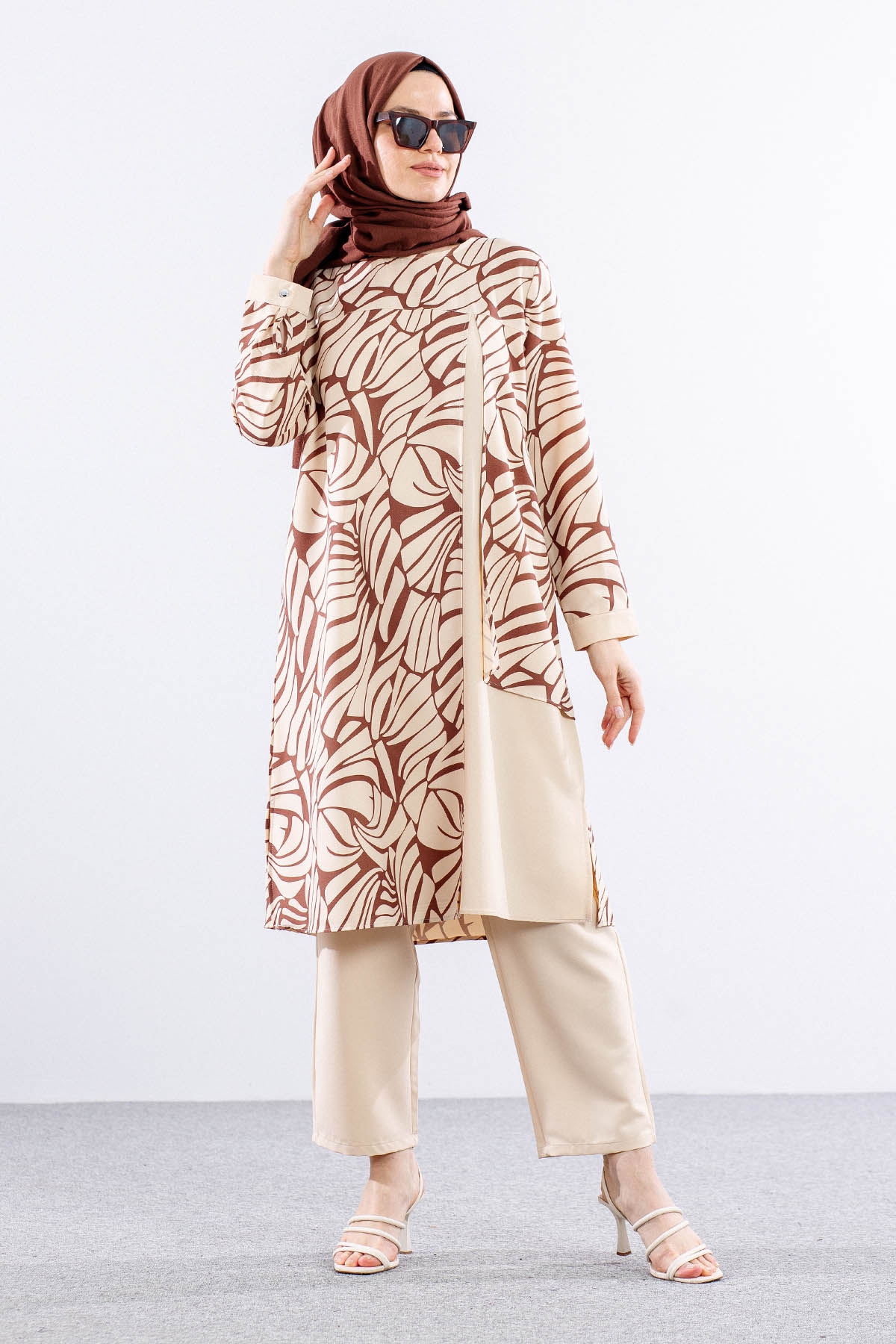 8422 Takim Pant 44-50 - Kahve - 2