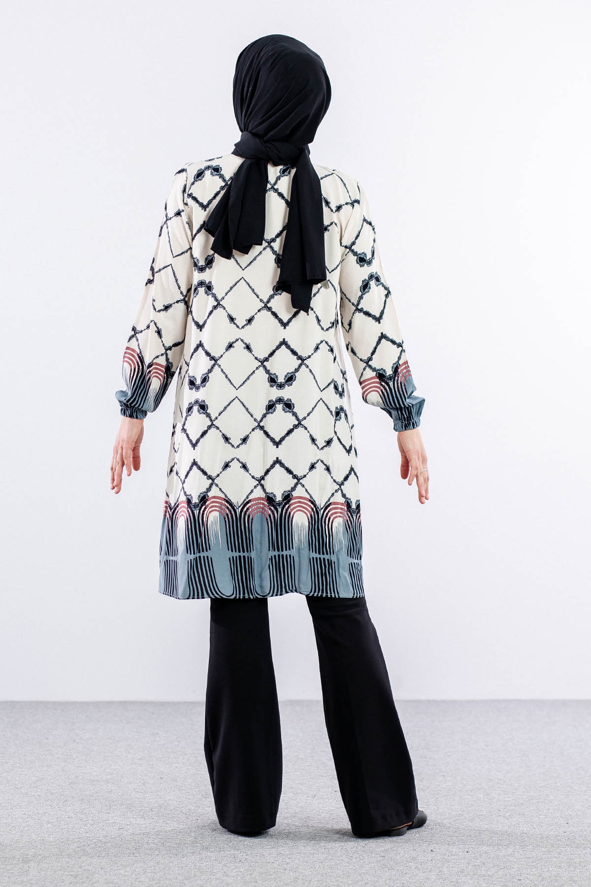 8440 Tunik 44-52 Dsn - Gri - 4