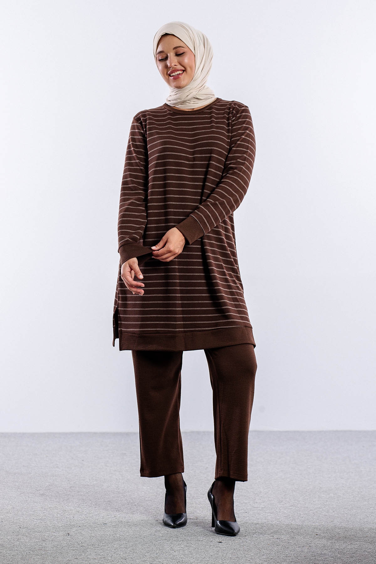 8444 Takim 44-50 - Kahve - 2